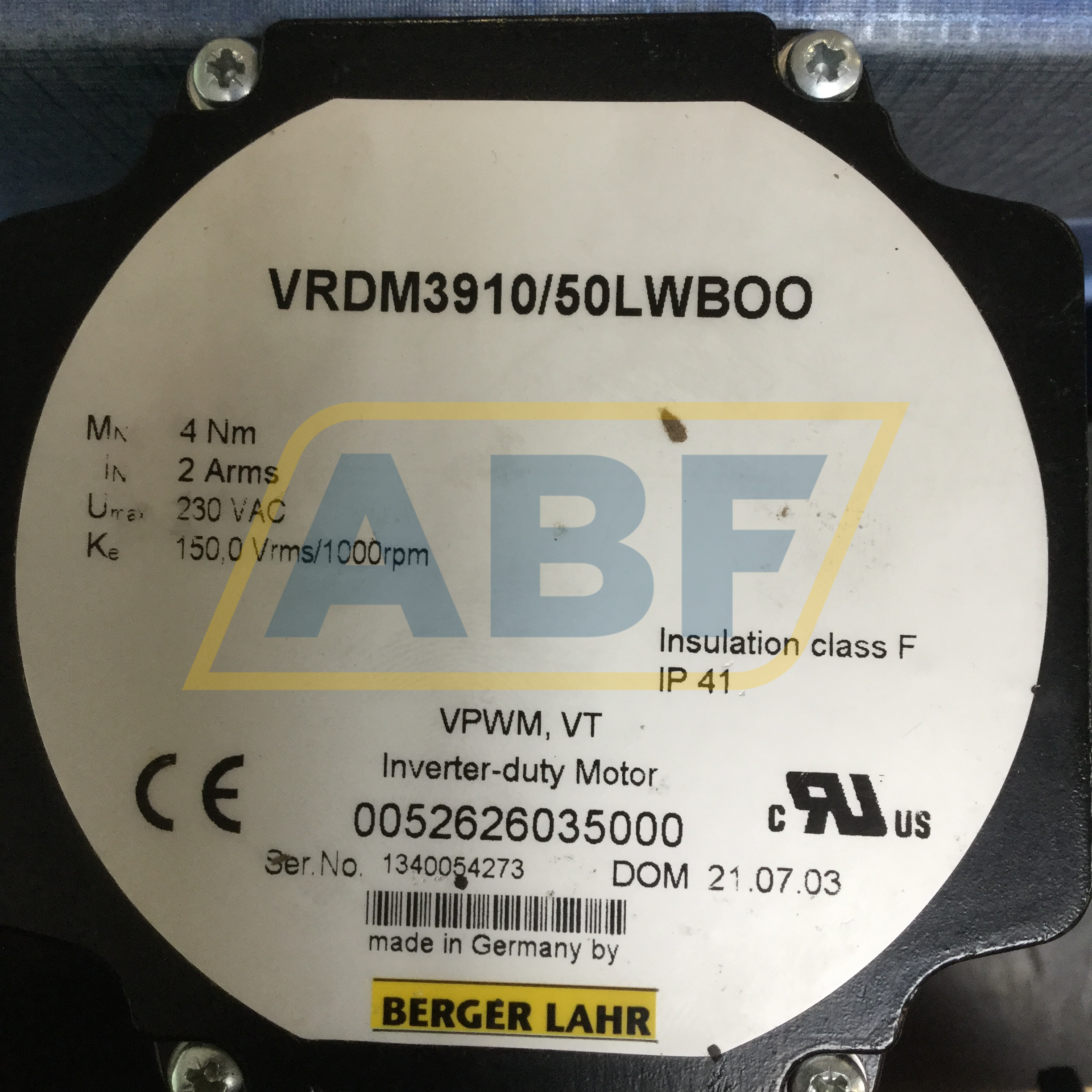 VRDM3910/50LWBOO/PL50/PL85-I25 Berger Lahr
