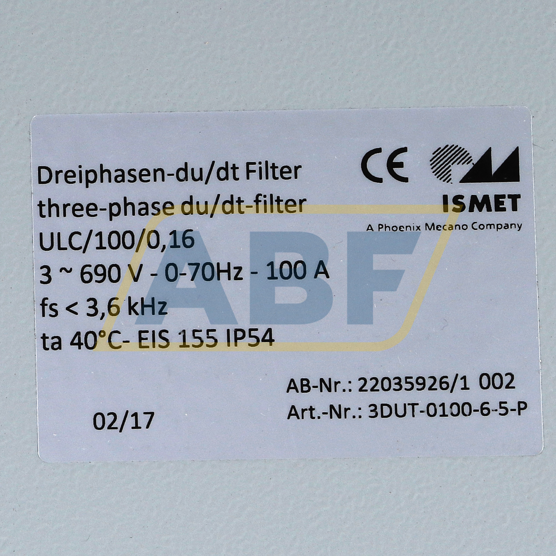 3DUT-0100-6-5-P Ismet