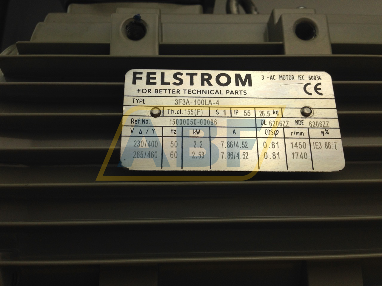 3F3A-100LA-4B34 Felstrom
