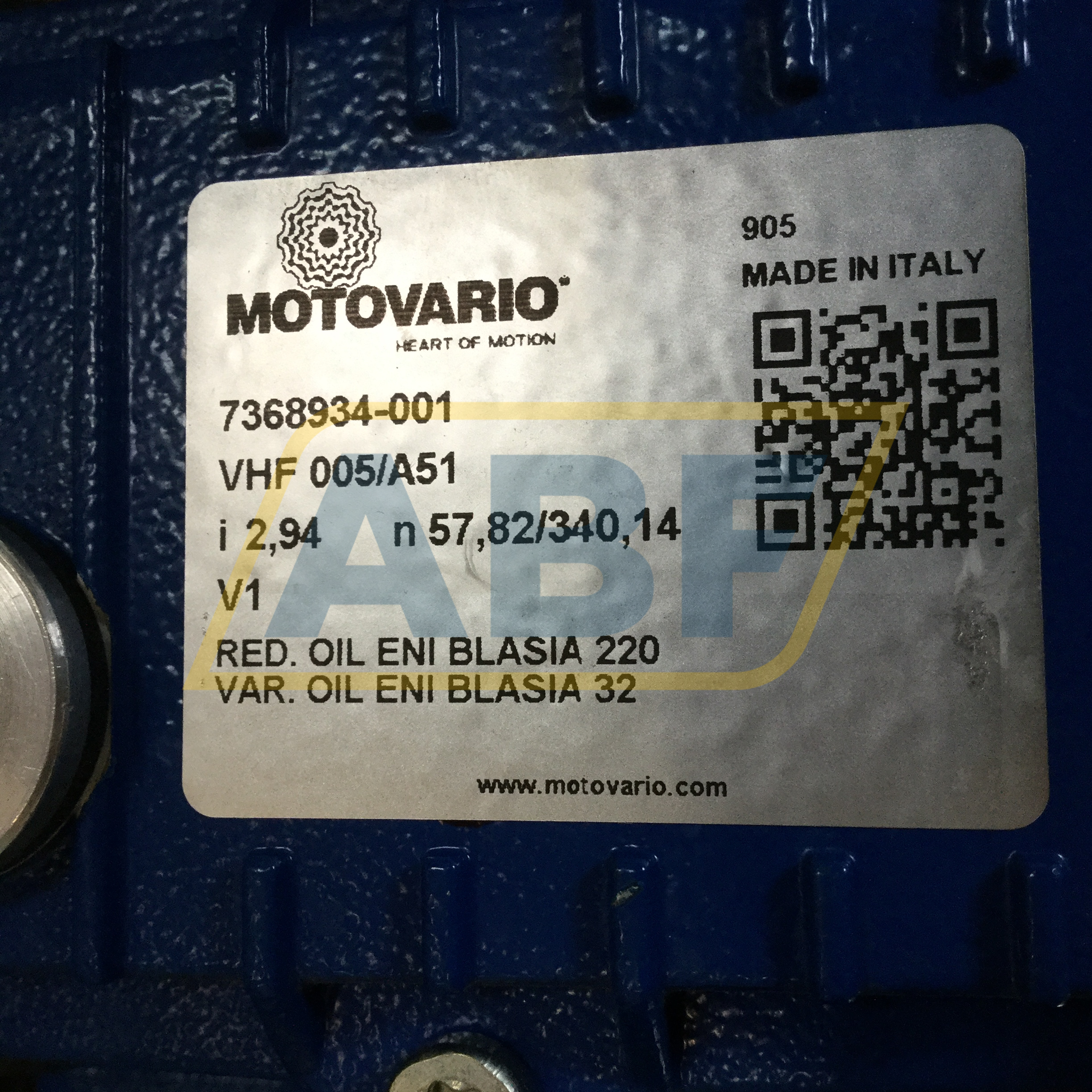 VHF005/A51-TS71C4-I3 Motovario