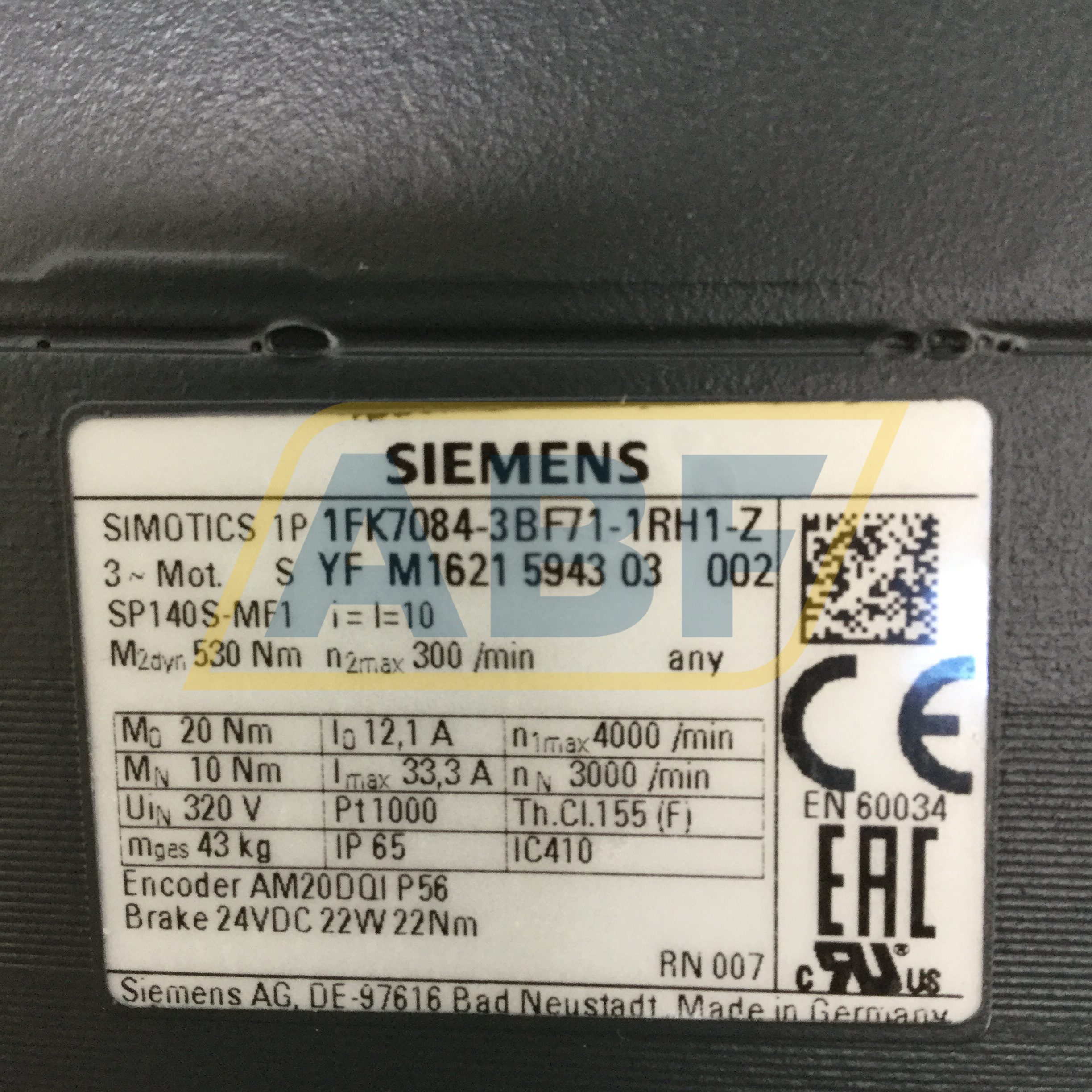 1FK7084-3BF71-1RH1-Z J29 Siemens