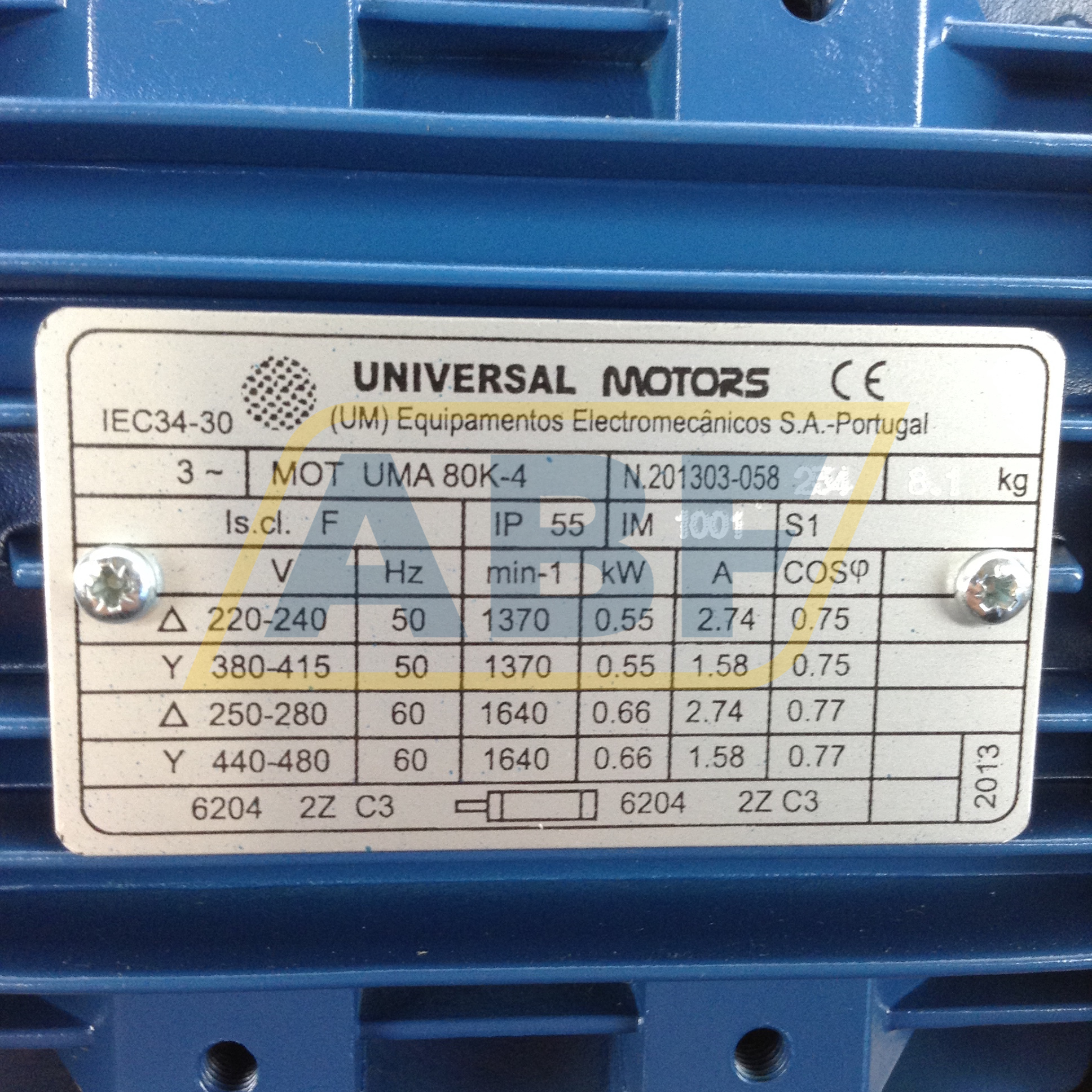UMA80K-4B5 Universal Motors