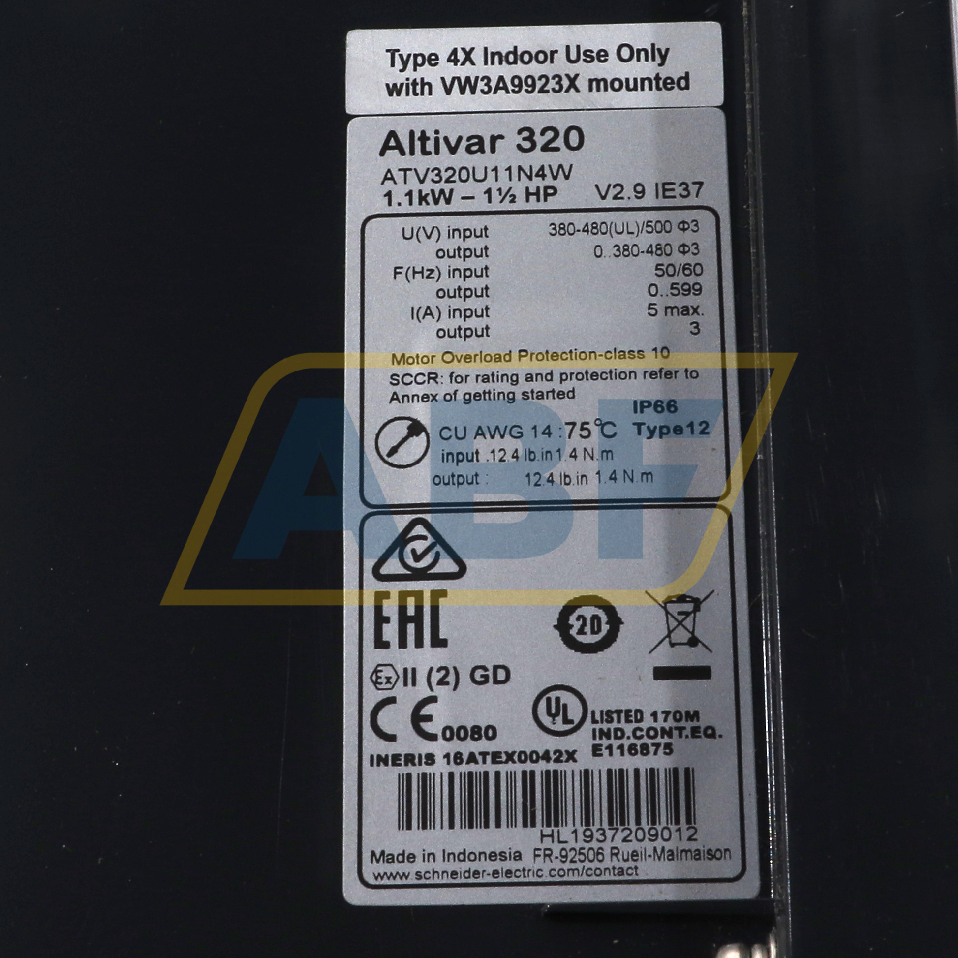 ATV320U11N4W Schneider Electric