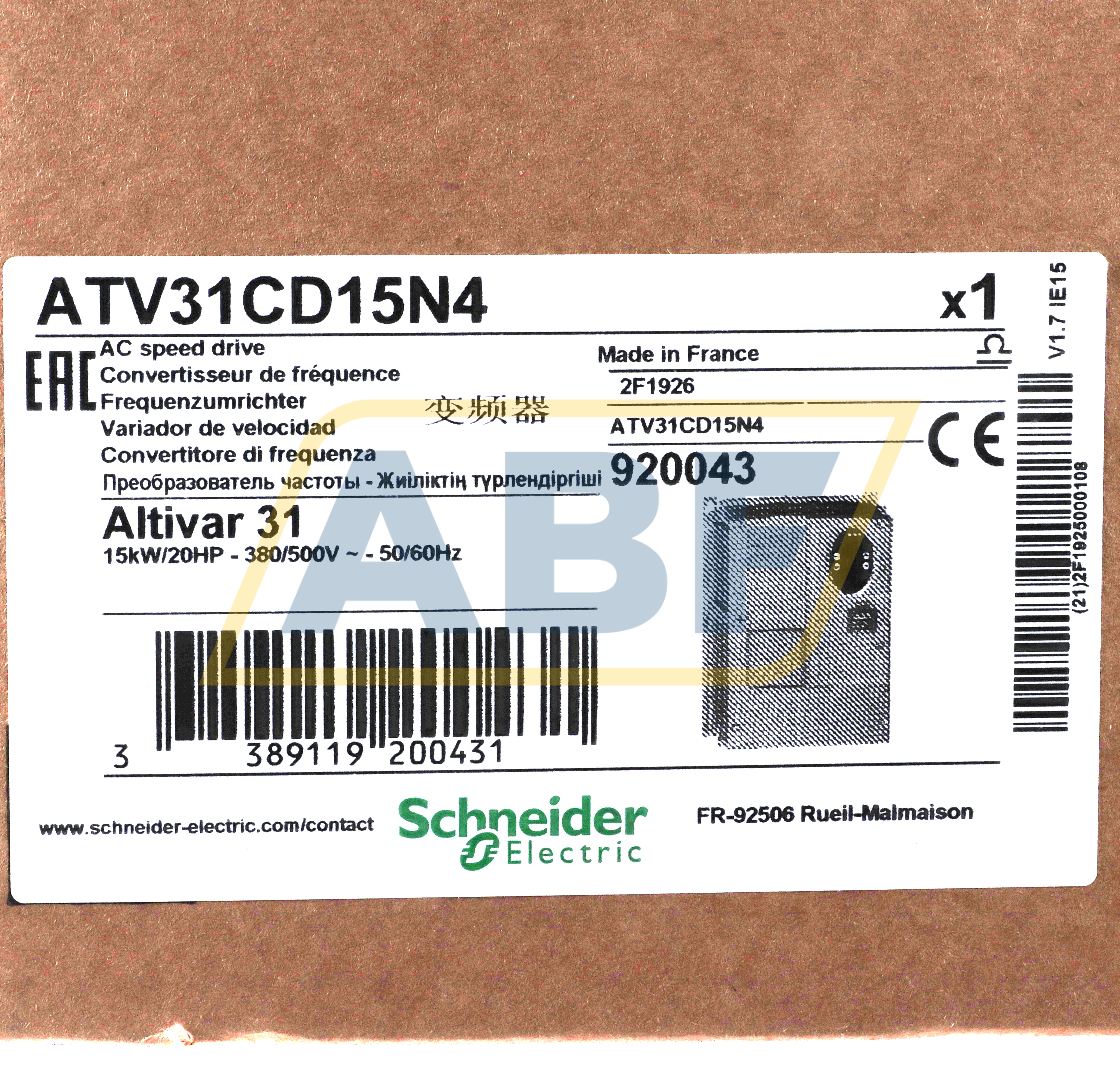 ATV31CD15N4 Schneider Electric