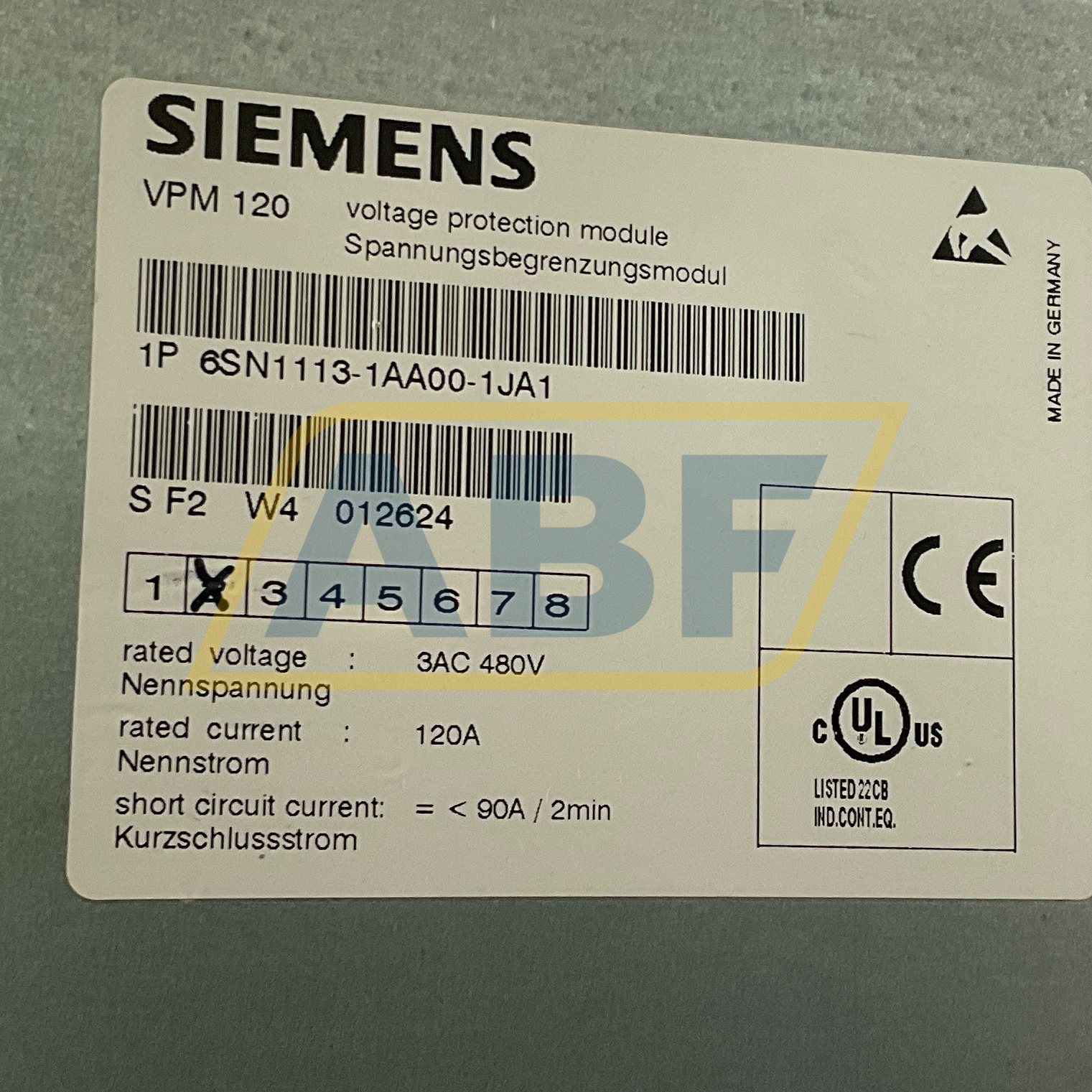 6SN1113-1AA00-1JA1 Siemens