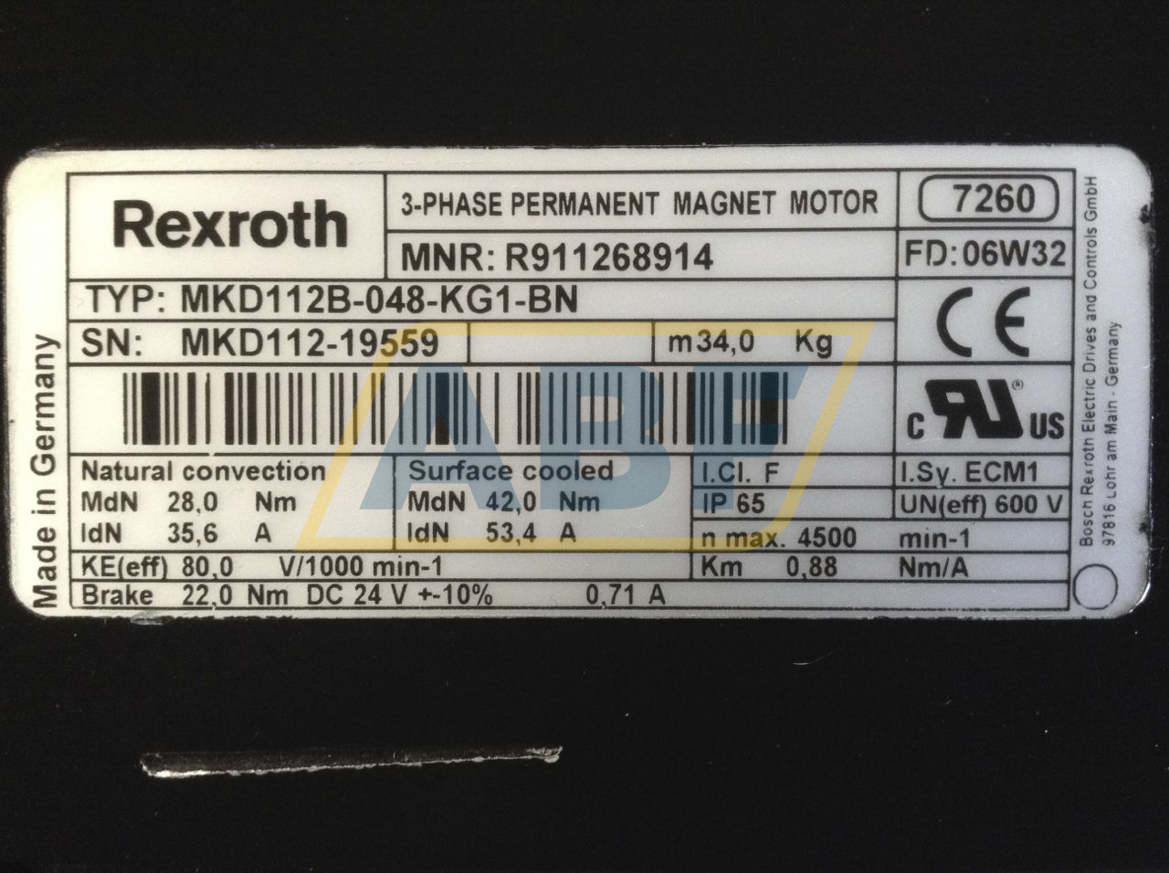 MKD112B-048-KG1-B Bosch-Rexroth
