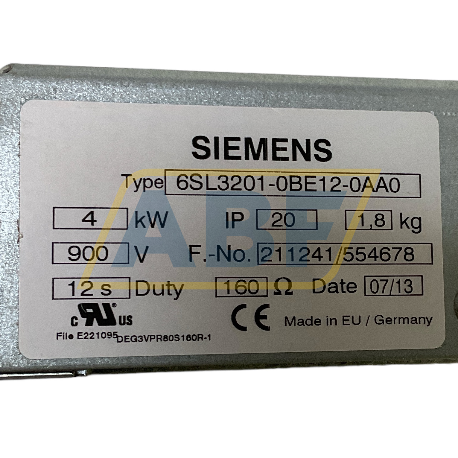 6SL3201-0BE12-0AA0 Siemens