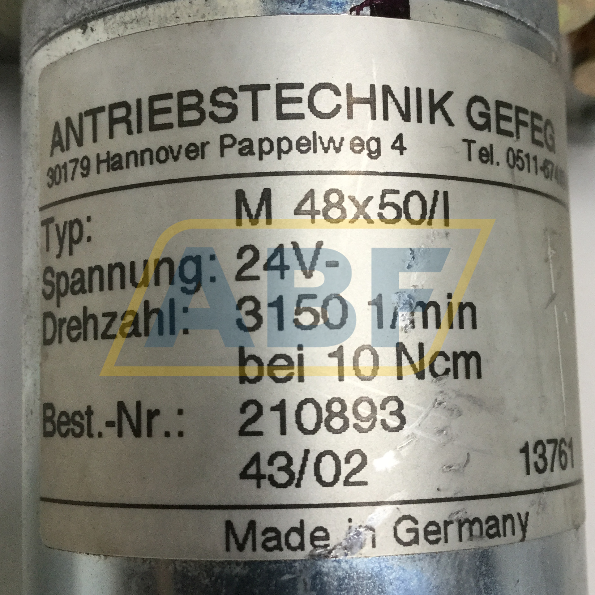 M48X50I24VS15I250 Antriebstechnik Gefeg