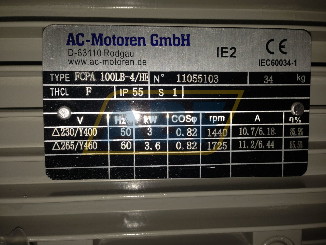 FCPA100LB-4/HEB34 AC-Motoren GmbH