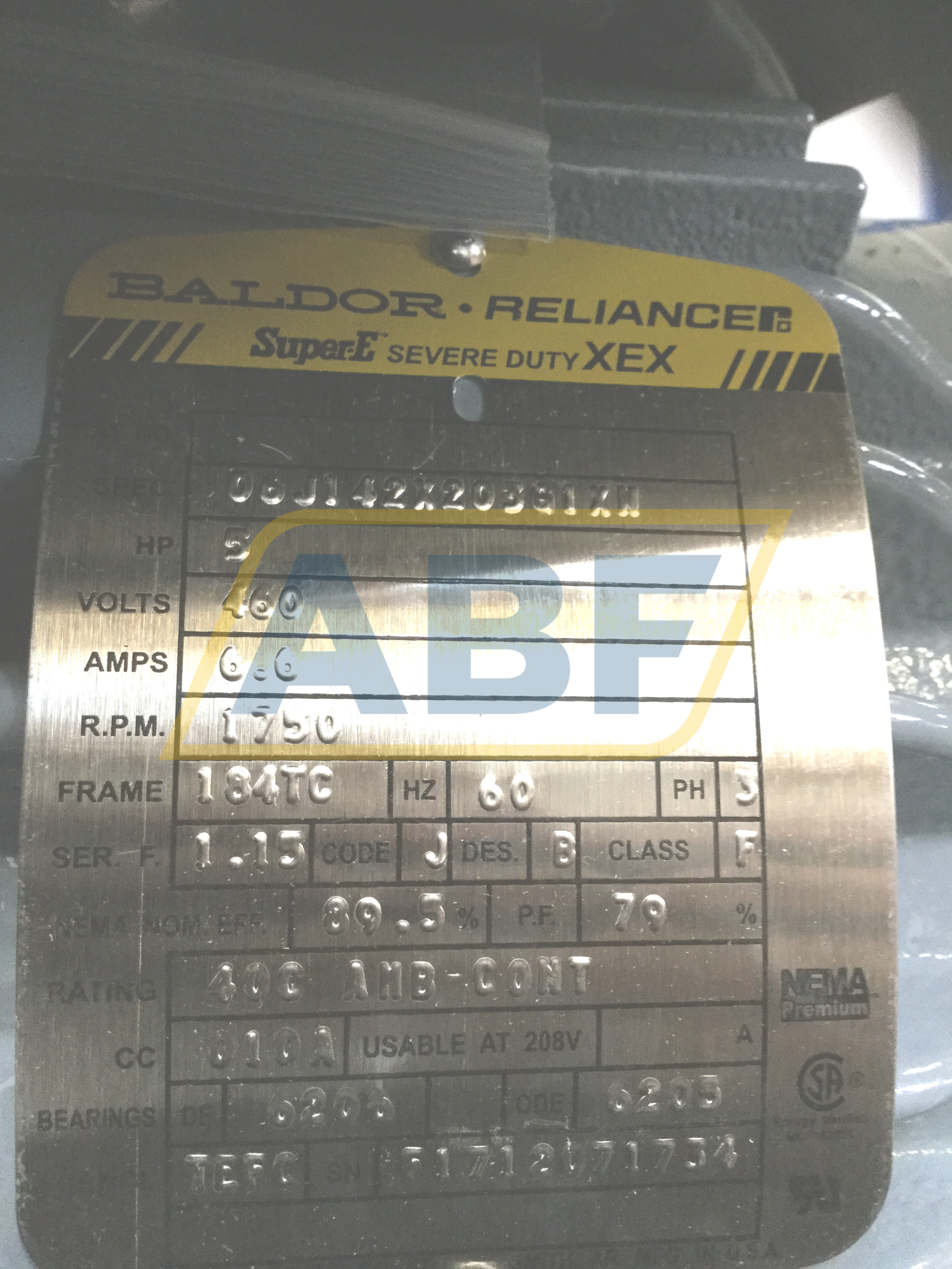 06J142X20361XN Baldor