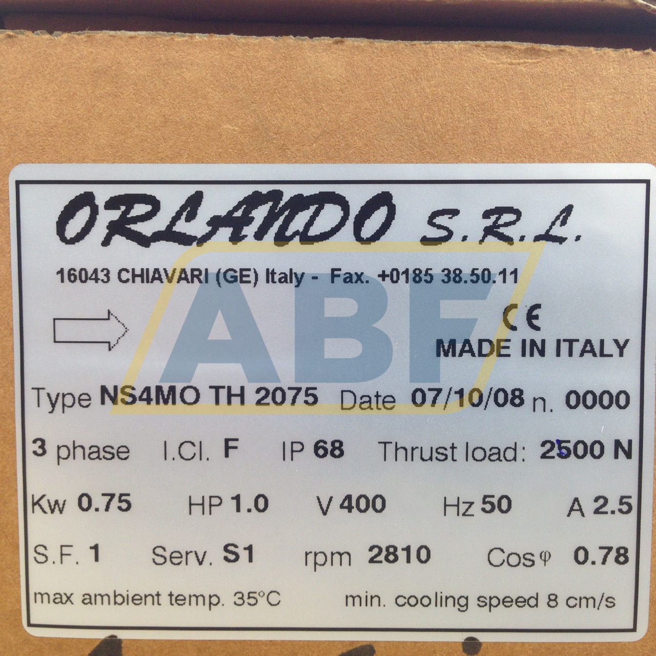 NS4MOTH2075 Orlando s.r.l.