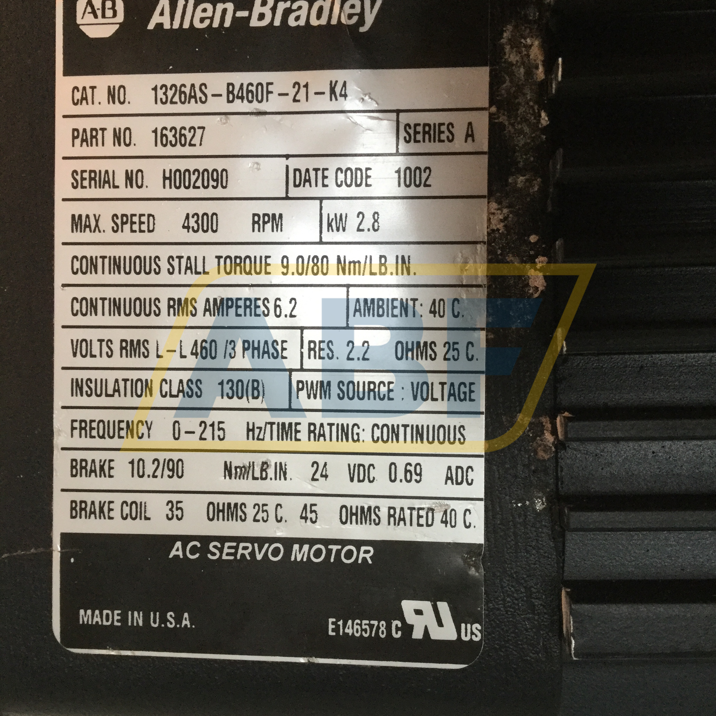 1326AS-B460F-21-K4-A Allen Bradley