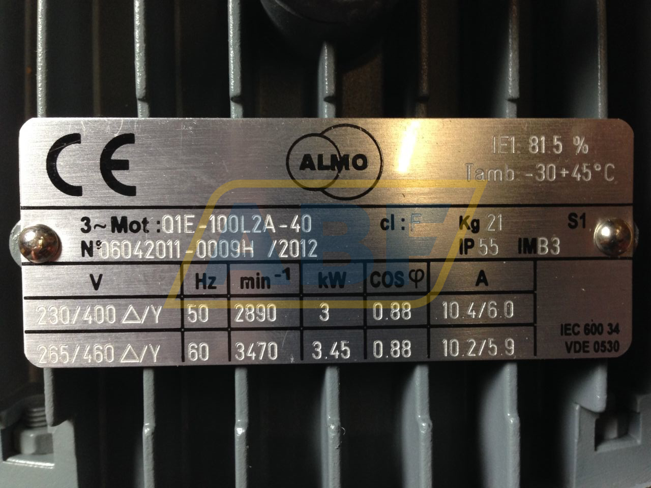 Q1E100L2A40B3 Almo