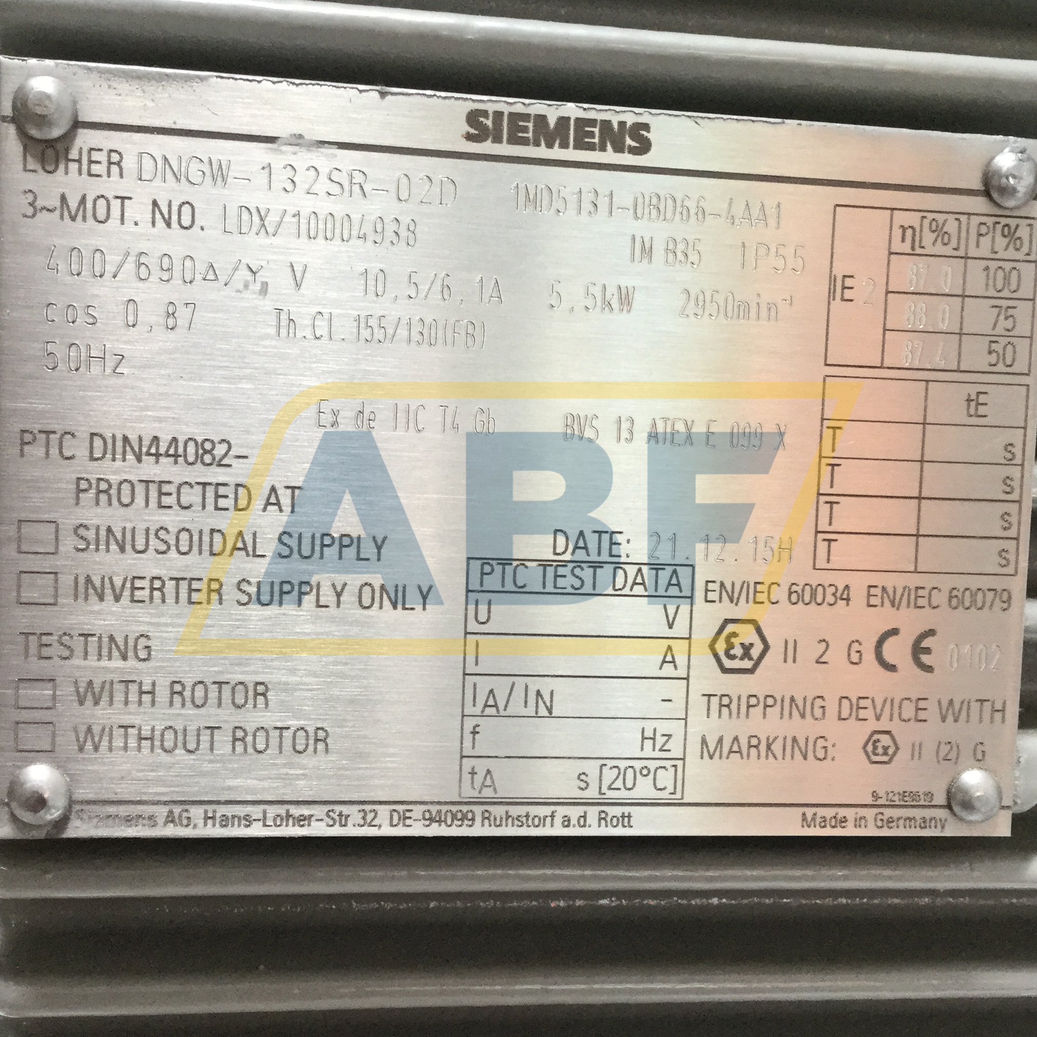 DNGW-132SR-02D Loher