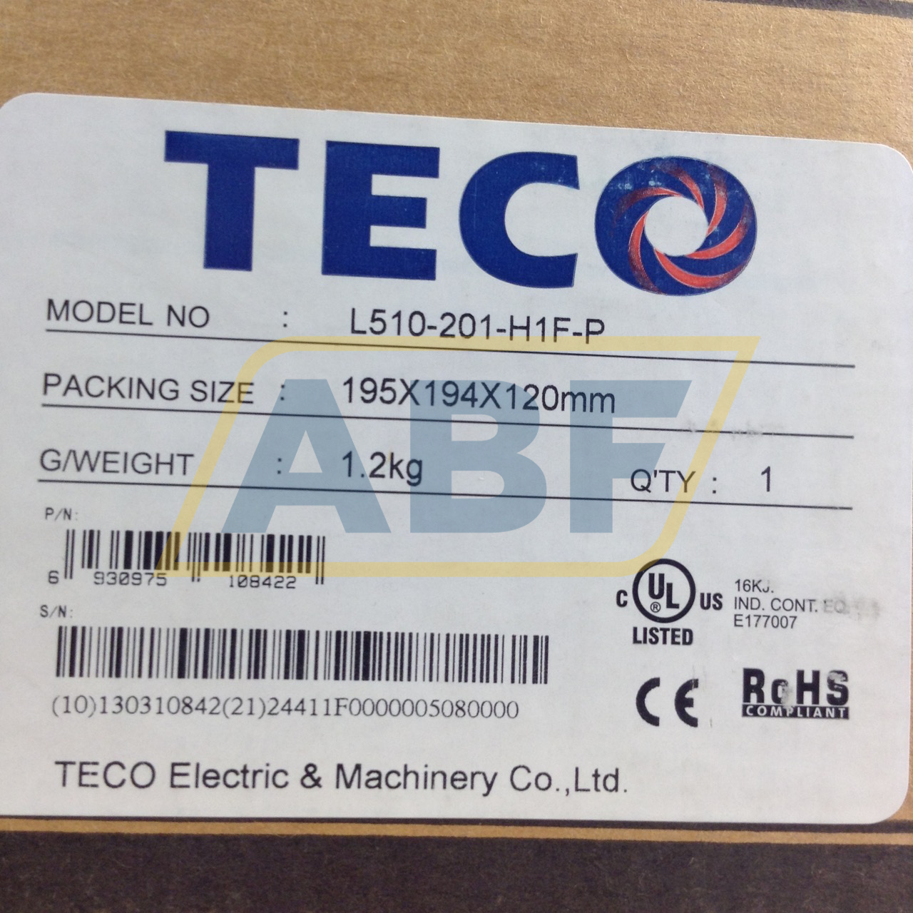 L510-201-H1F-PA Teco