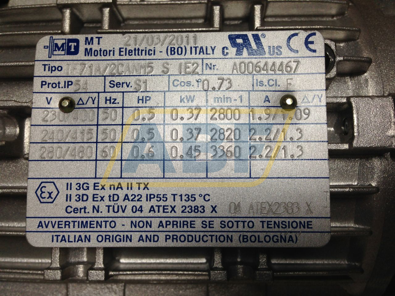 TF71A/2CANM5S MT Motori Elettrici