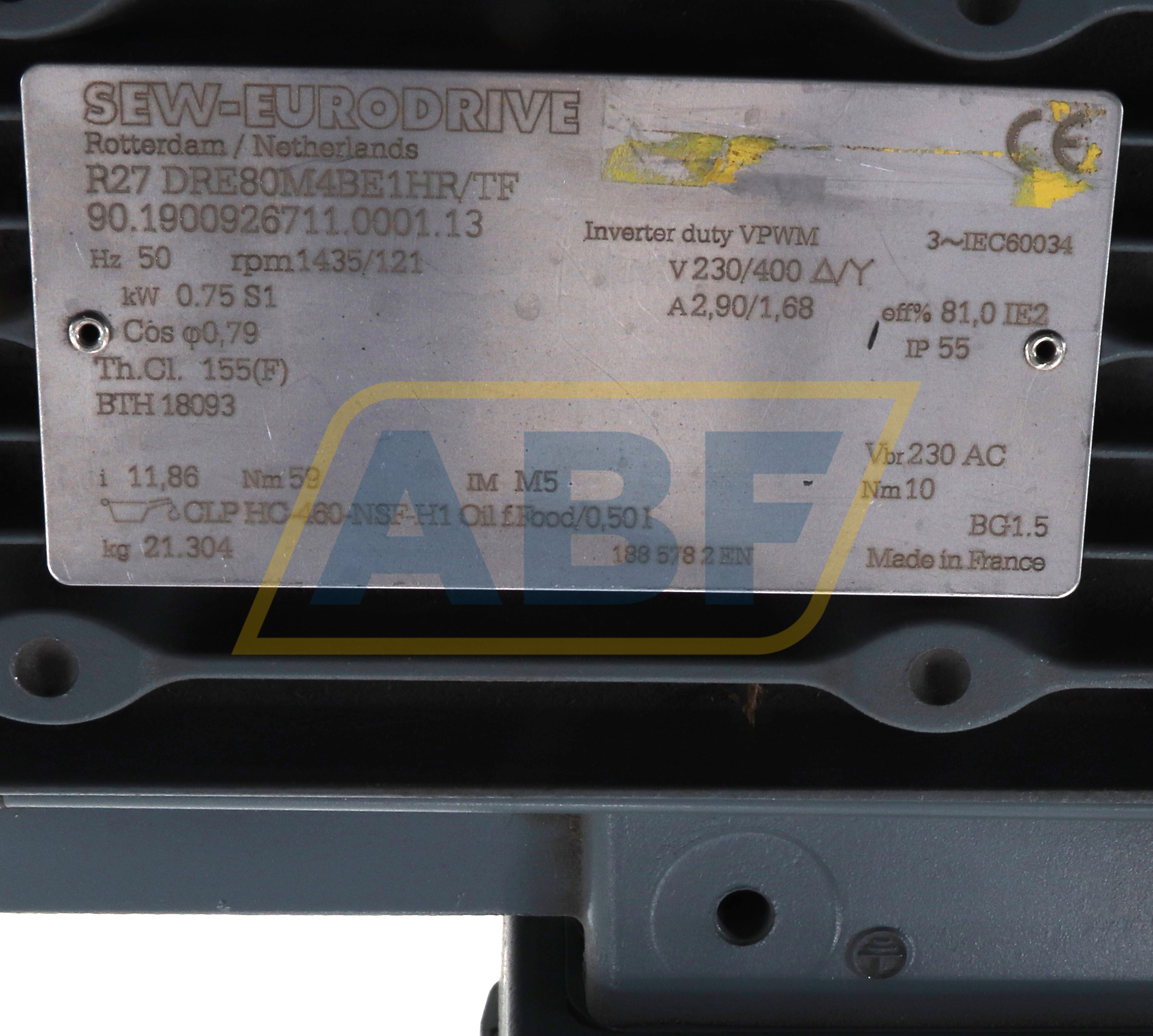 R27/DRE80M4BE1HRTF SEW-EURODRIVE