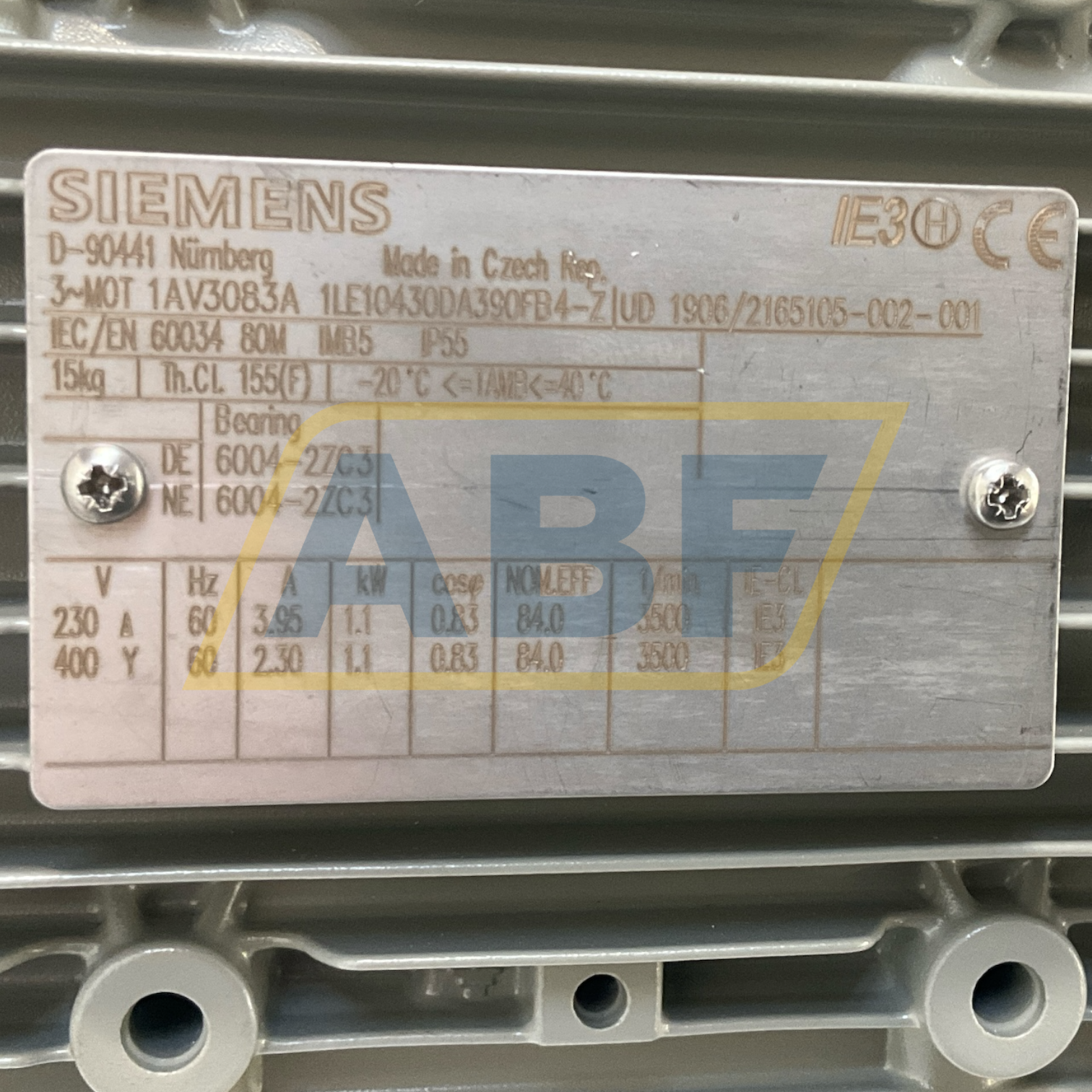 1LE1043-0DA39-0FB4-Z Siemens