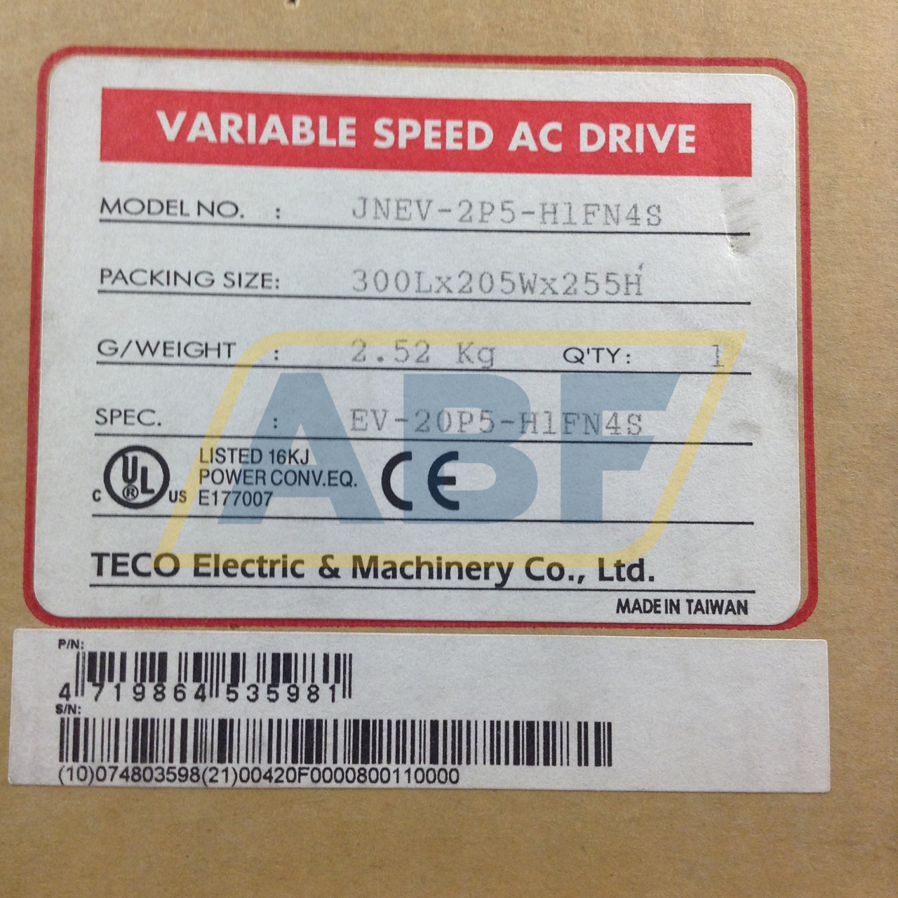 JNEV-2P5-H1FN4S Teco