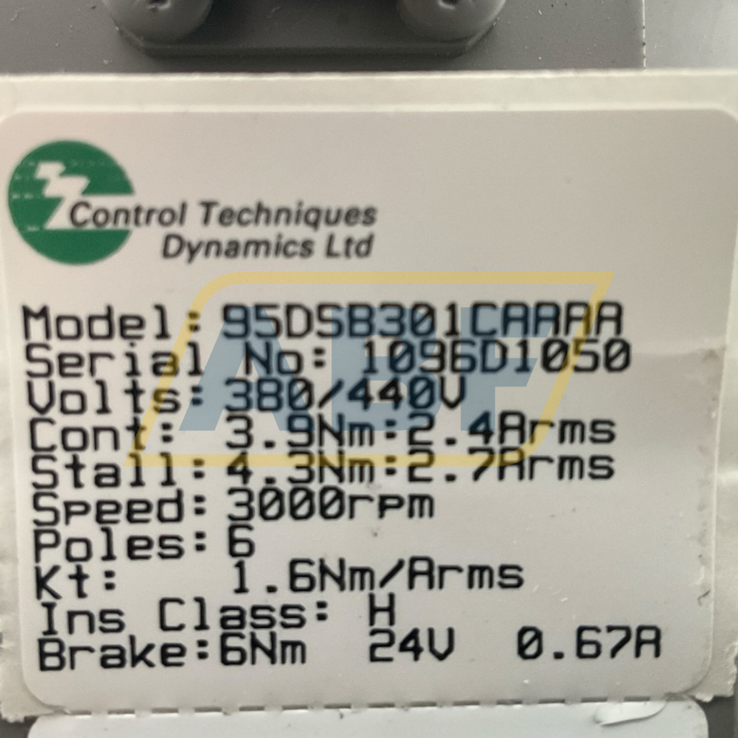 95DSB301CAAAA Control Techniques