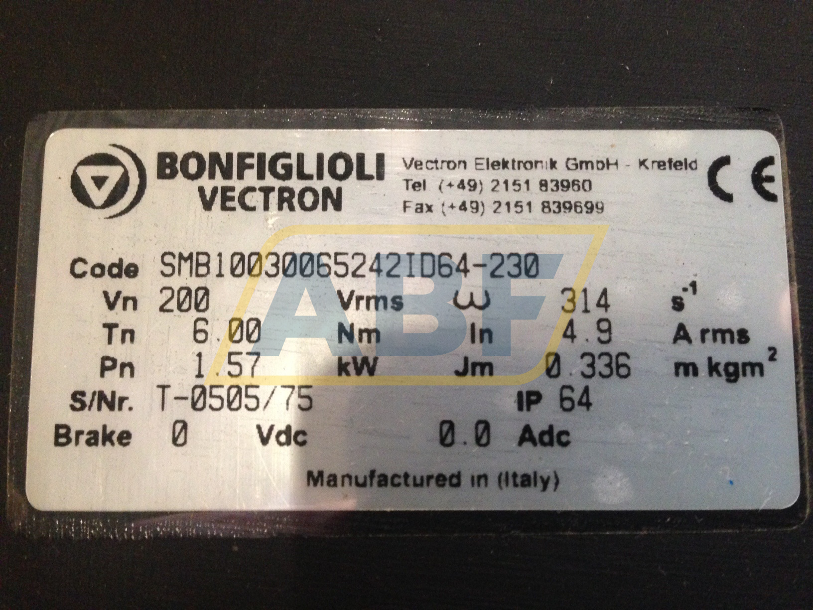 SMB10030065242ID64-230 Bonfiglioli