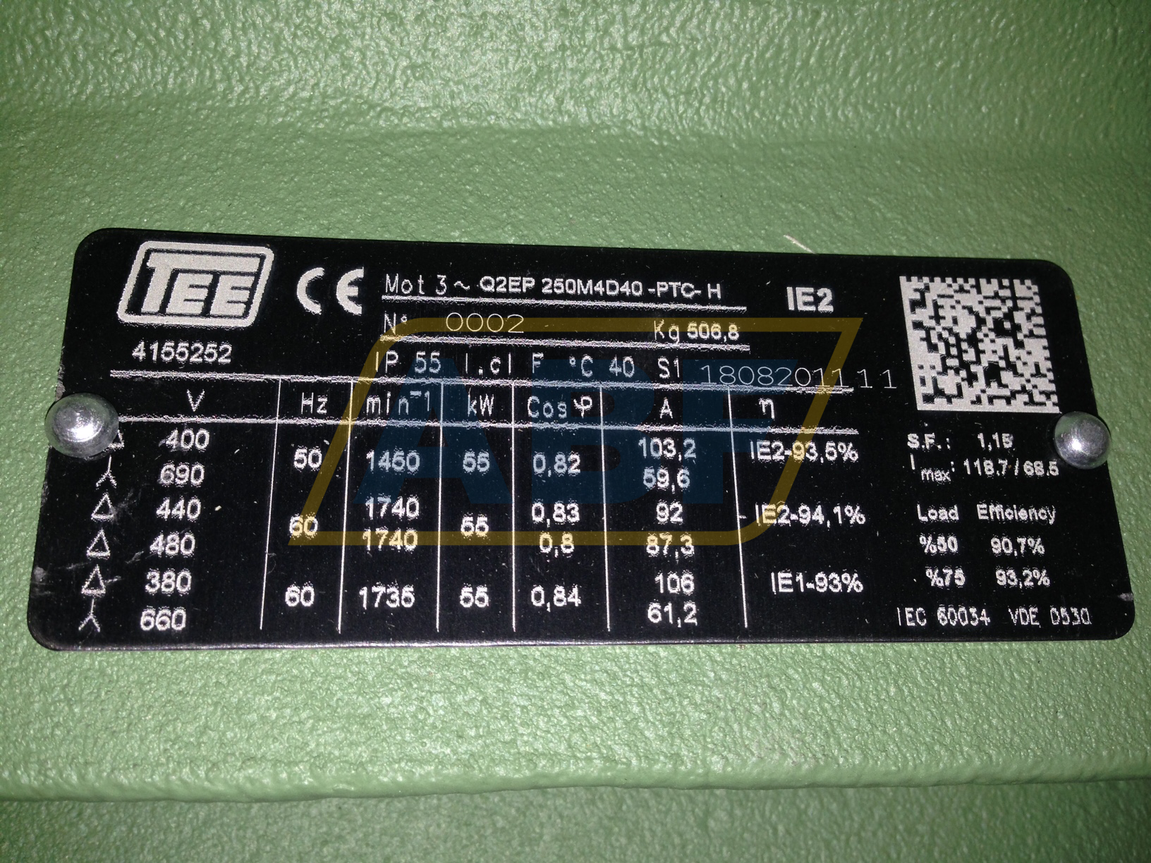 Q2EP250M4D4B3 TEE Turk Electric