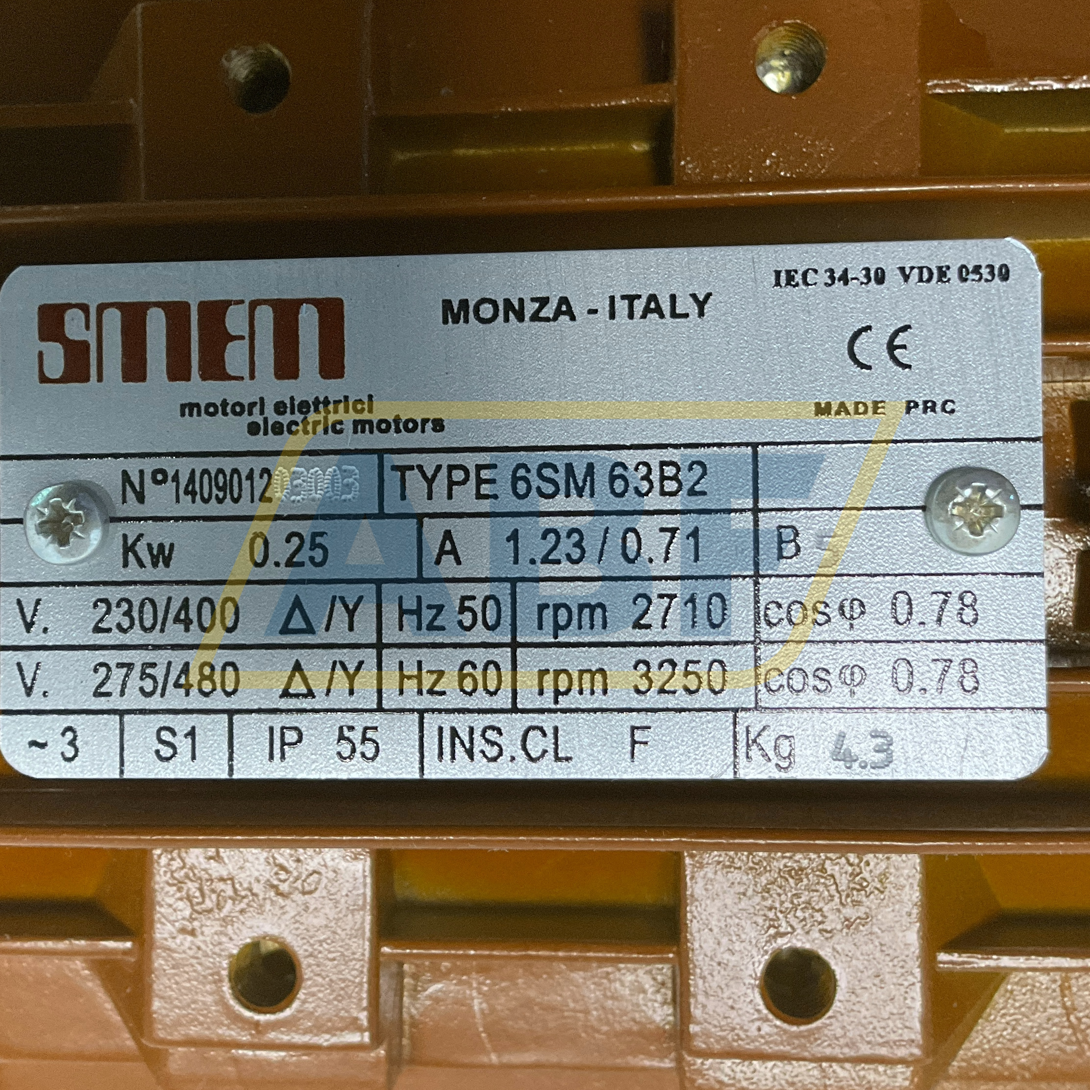 6SM63B2 SMEM Motori Elettrici