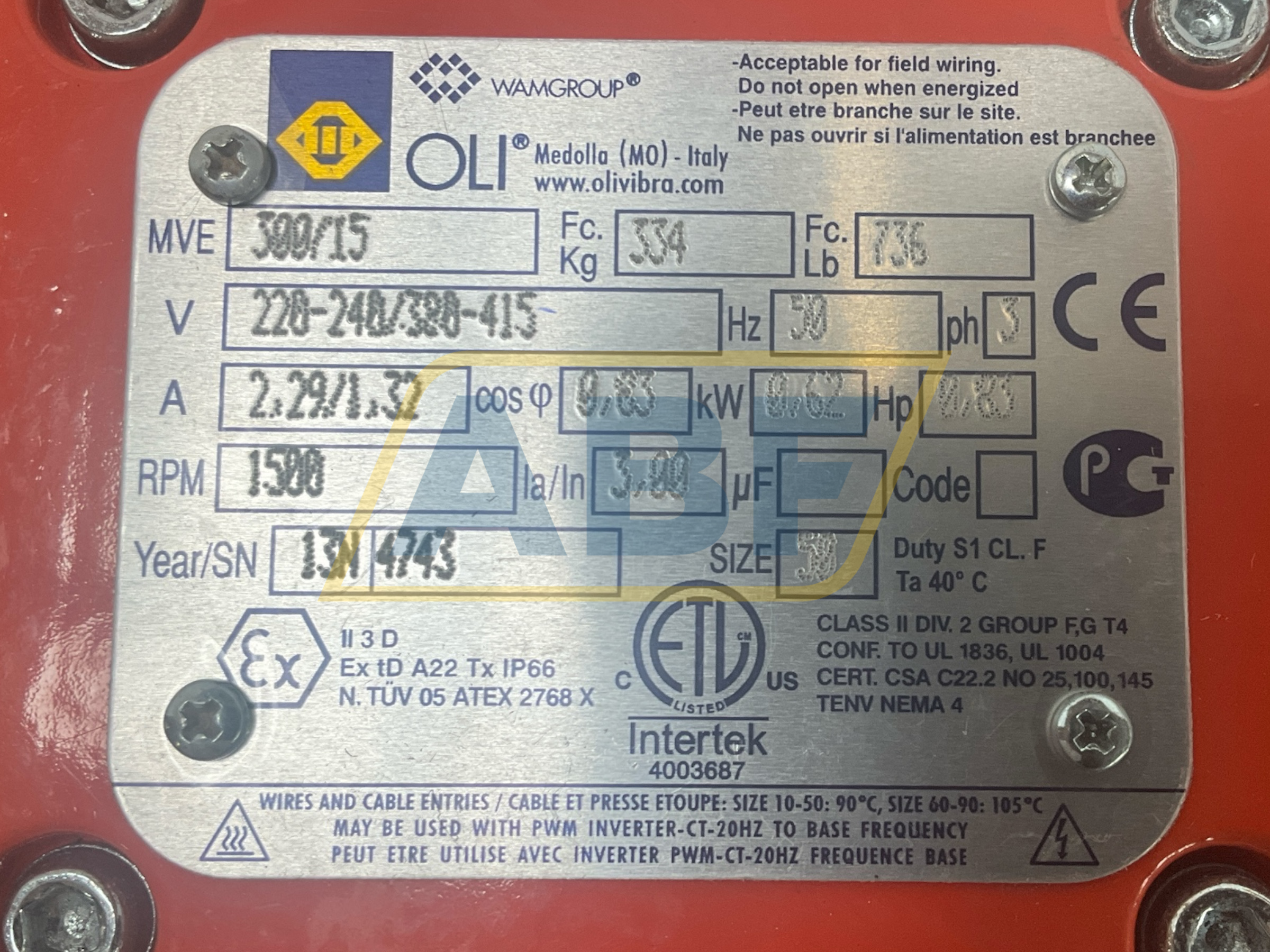 MVE300/15 OLI Medolla (MO)