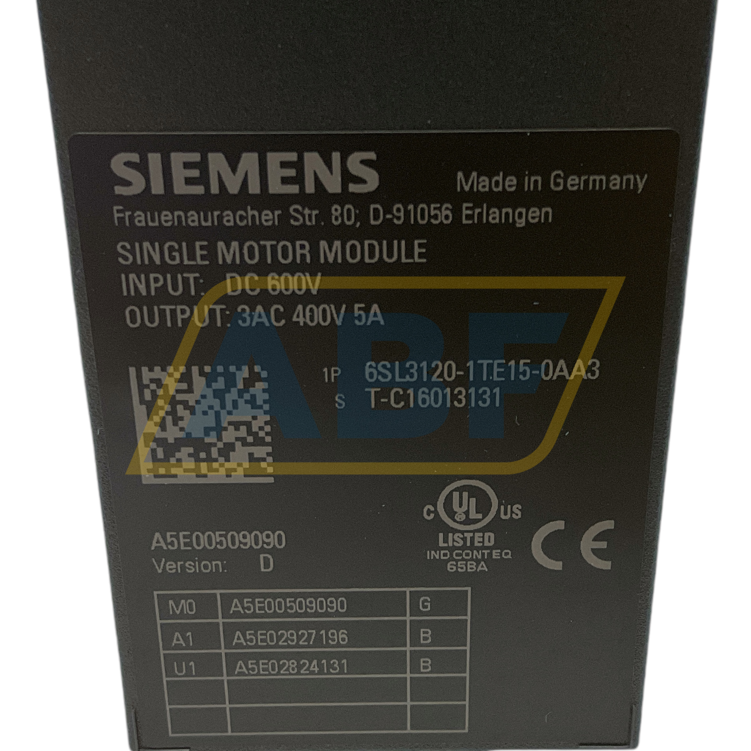 6SL3120-1TE15-0AA3 Siemens