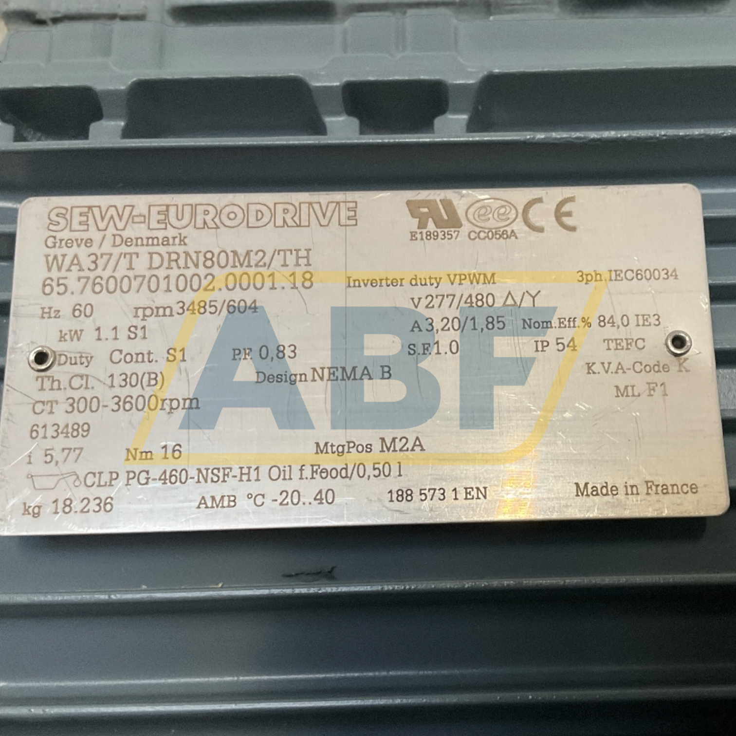 WA37/TDRN80M2/TH SEW-EURODRIVE