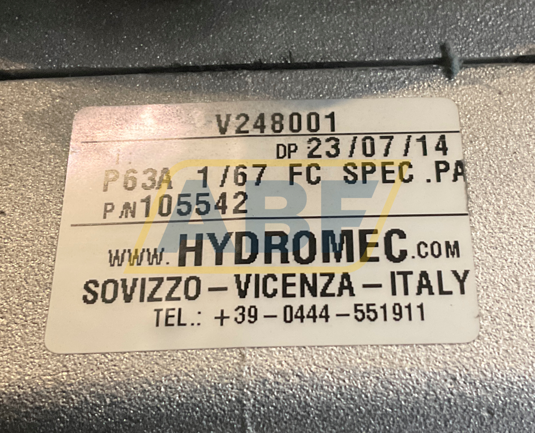 P63AFC09C0-RB3 Hydro-Mec