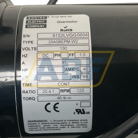 33A5BEPM-W2-I20,4 Bodine