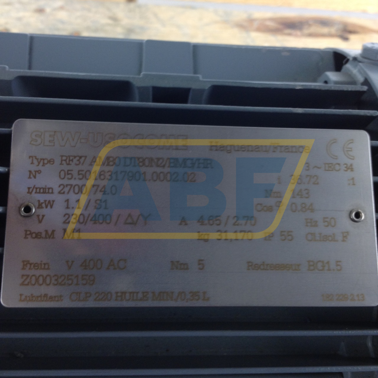 RF37AM80DT80N2/BMG/HR SEW-EURODRIVE