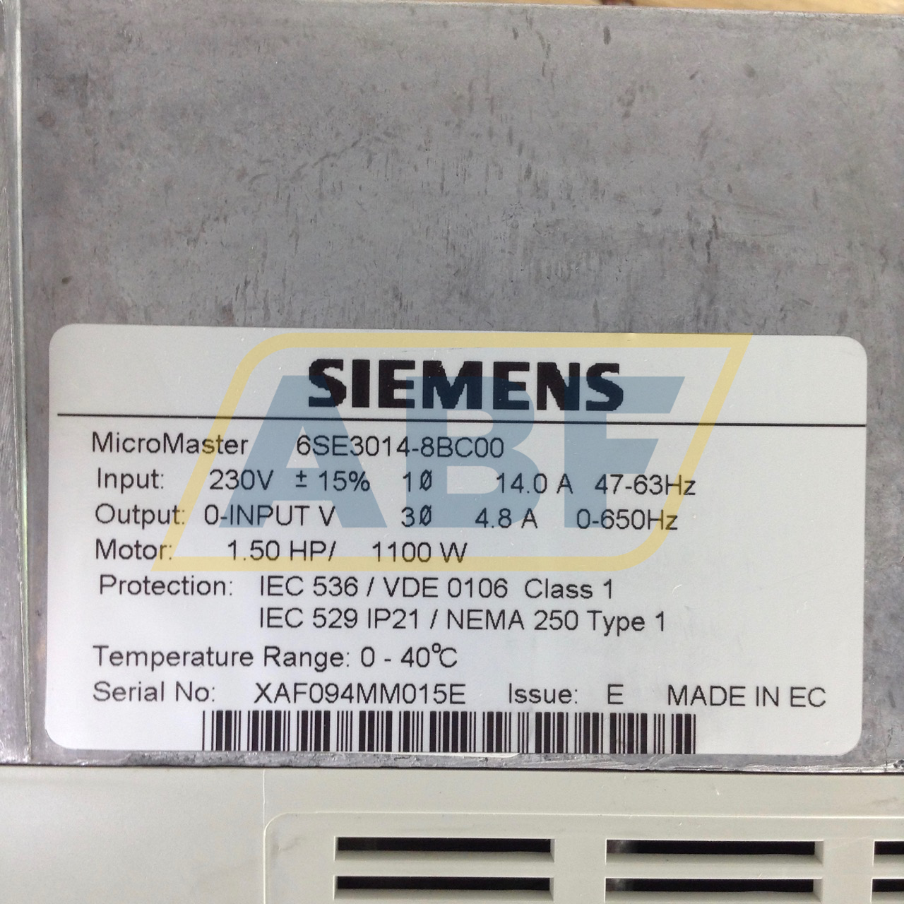 6SE3014-8BC00 Siemens