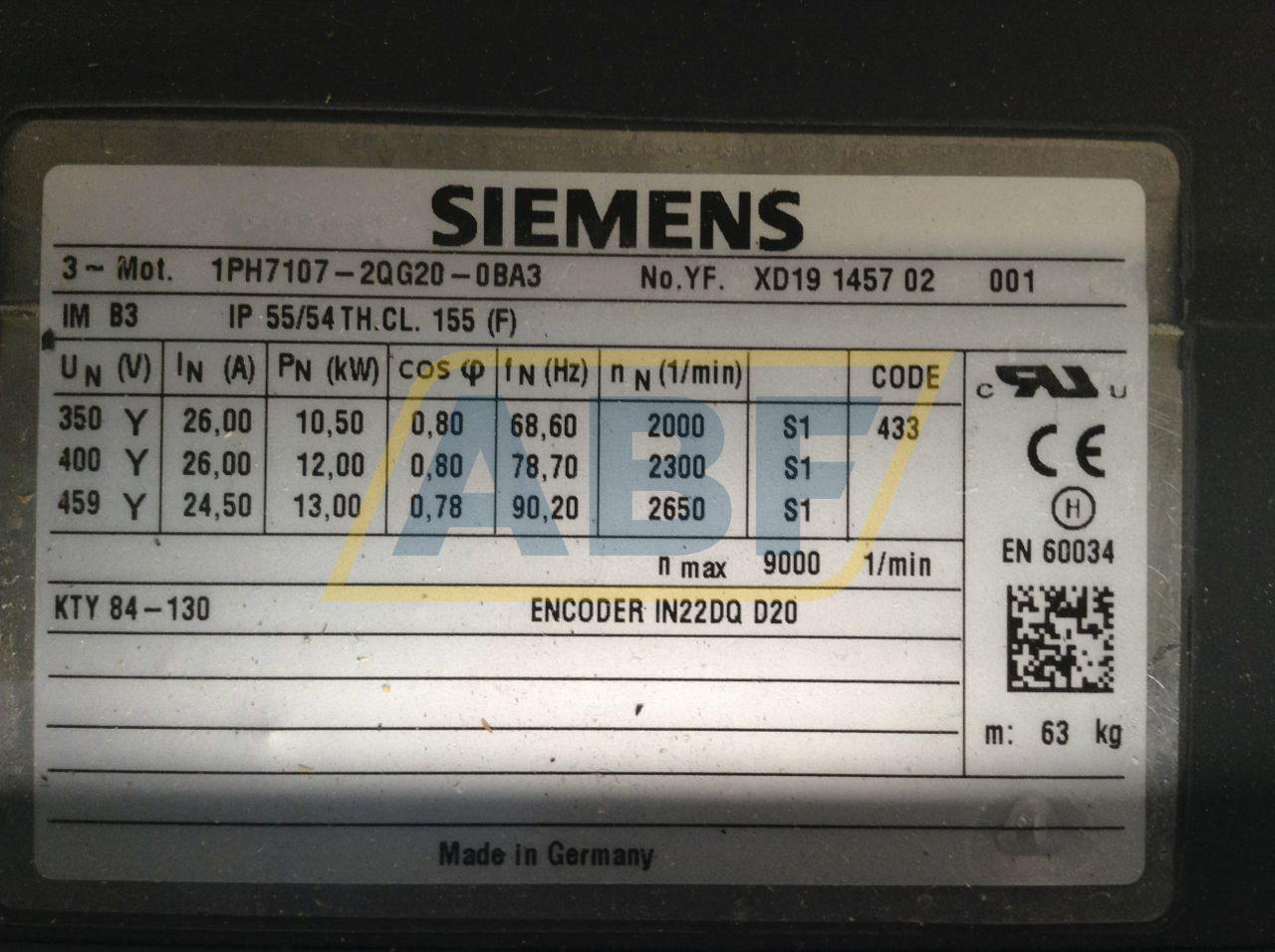 1PH7107-2QG20-0BA3 Siemens