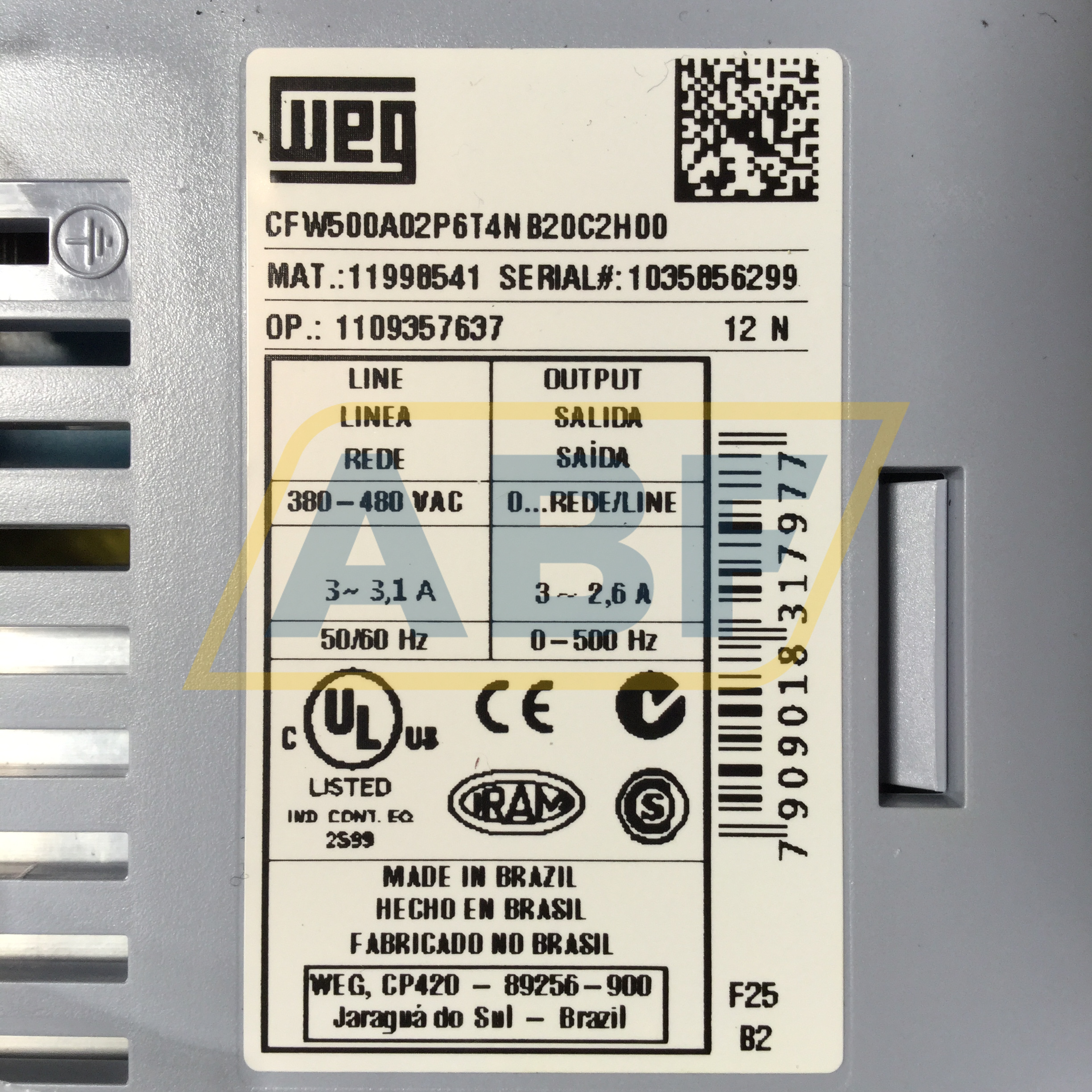 CFW500A02P6T4NB20C2H00 WEG