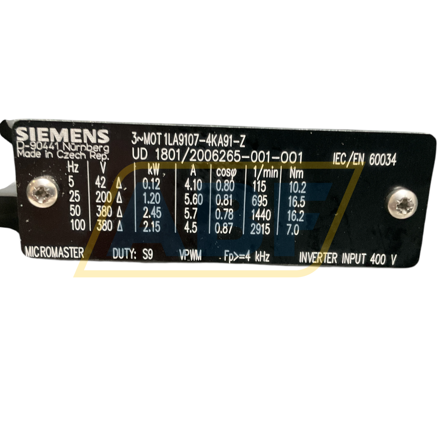 1LA9107-4KA91-Z Siemens