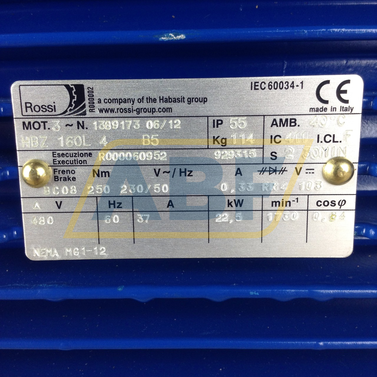 HBZ160L448060B5 Rossi