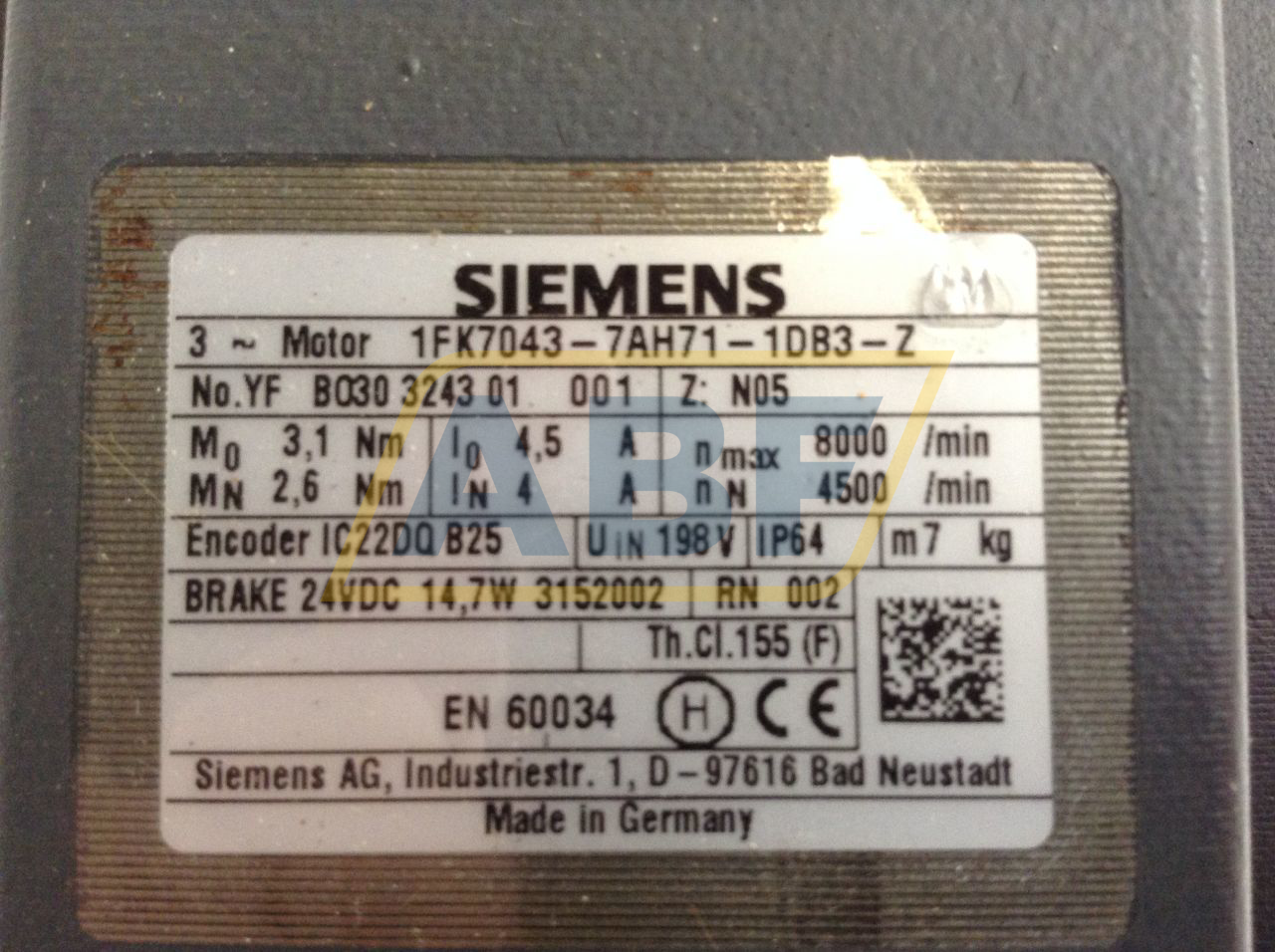 1FK7043-7AH71-1DB3 Siemens