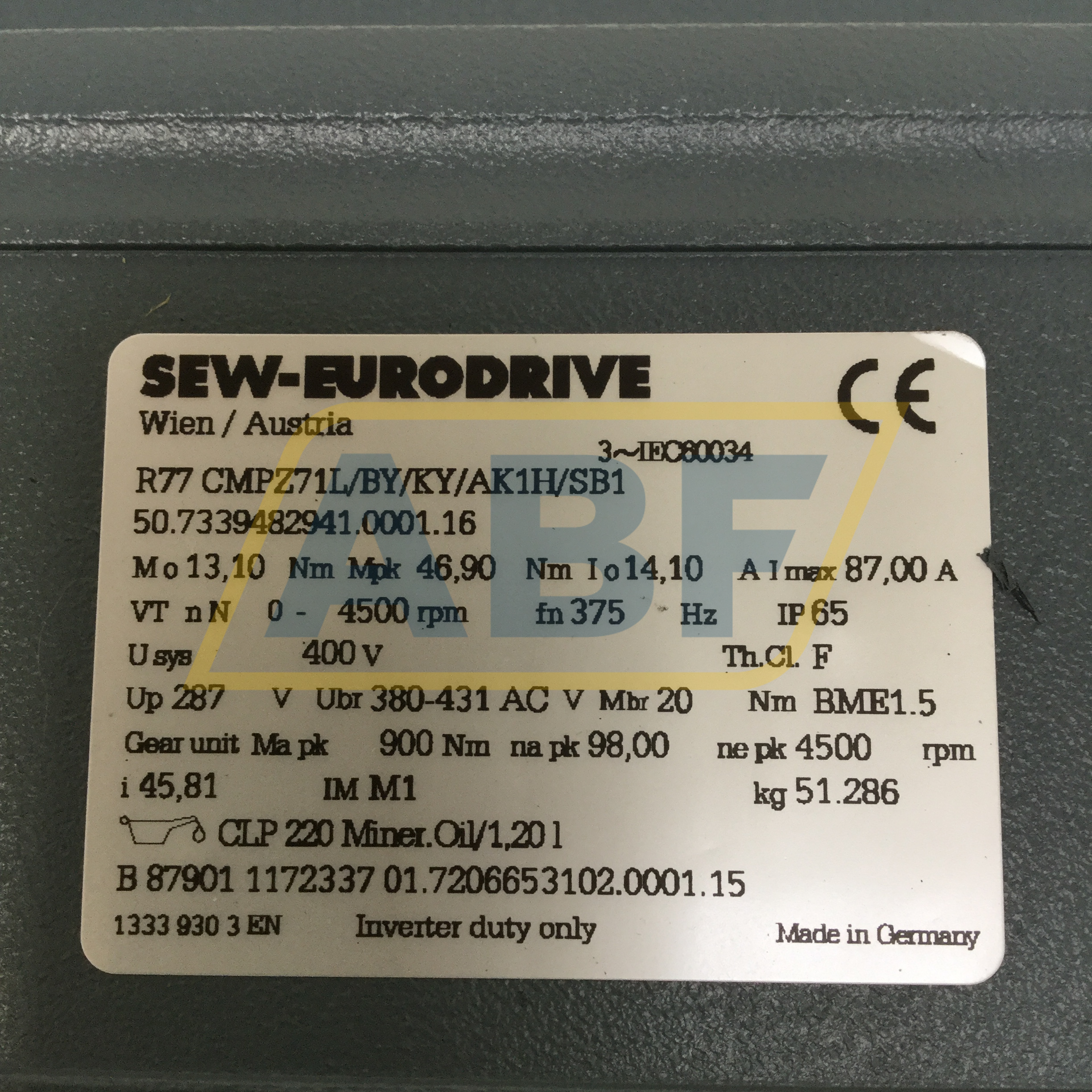 R77CMPZ71L/BY/KY/AK1H/SB1-I46 SEW-EURODRIVE