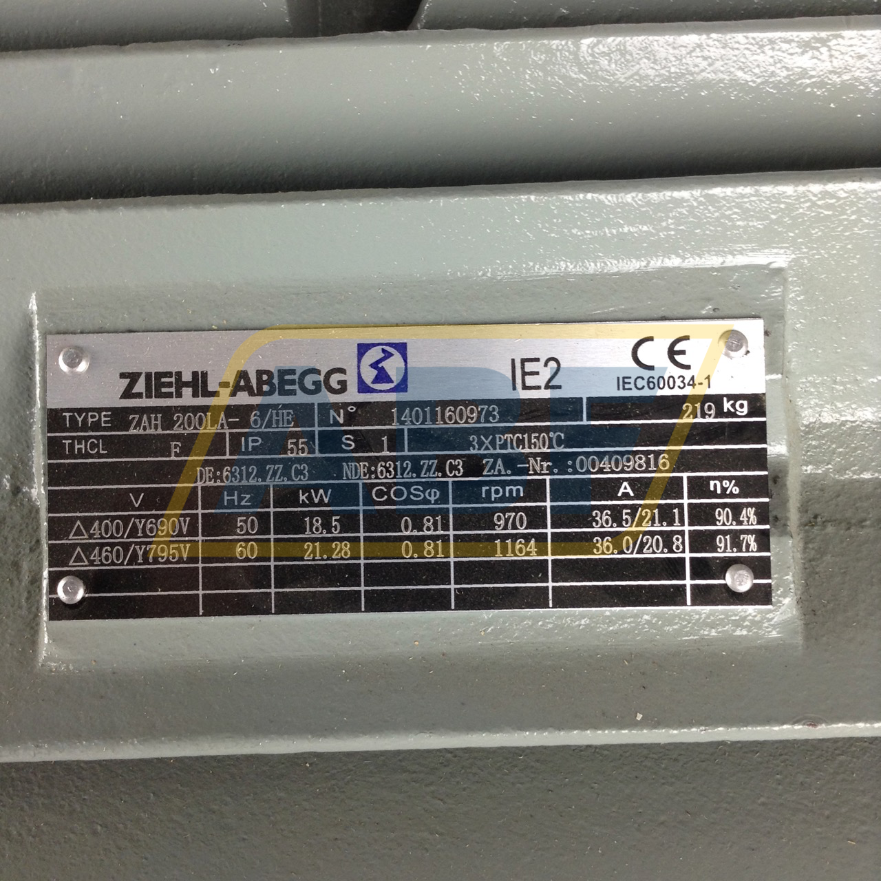 ZAH200LA-6/HE-B3 Ziehl-Abegg