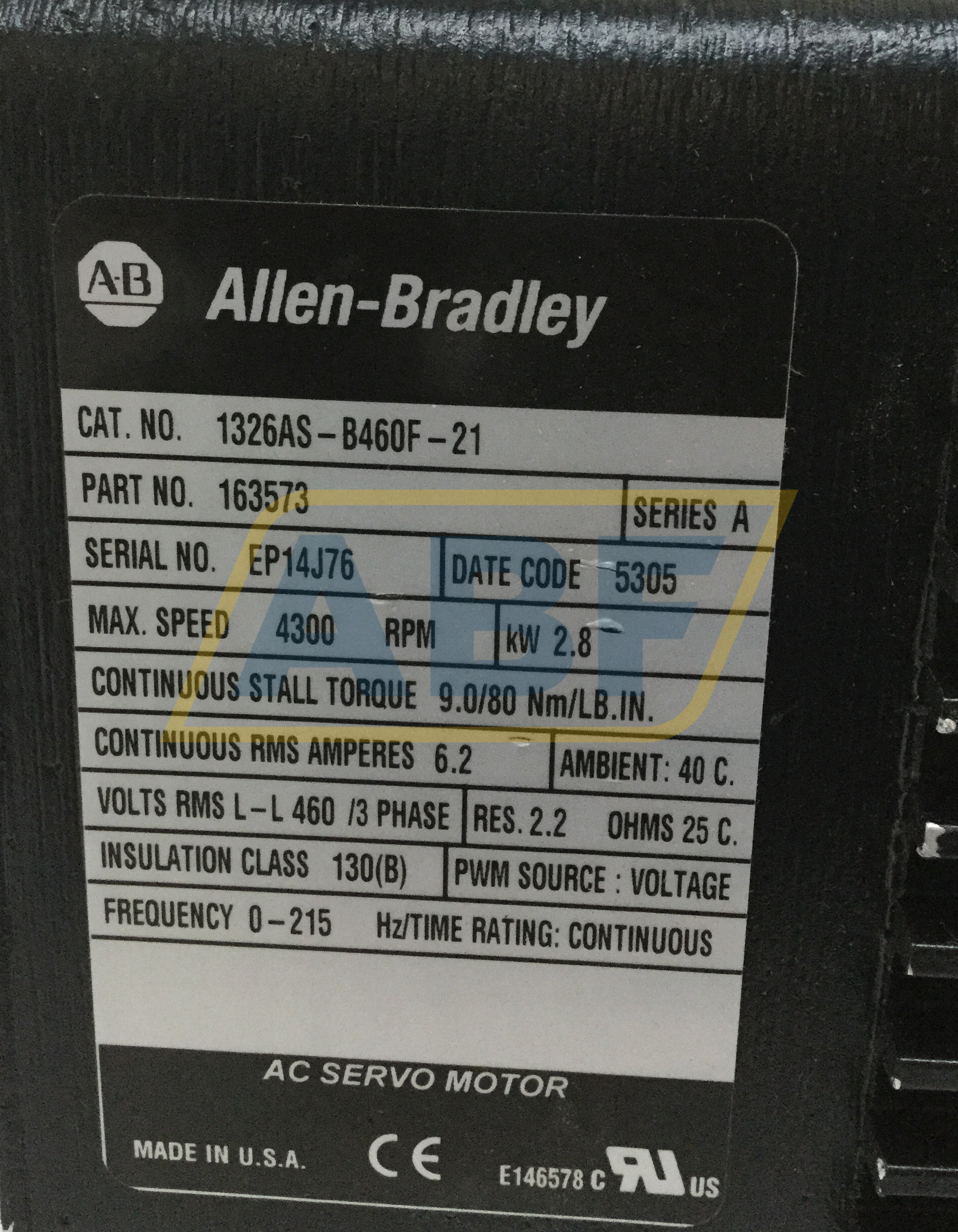 1326AS-B460F-21-A Allen Bradley