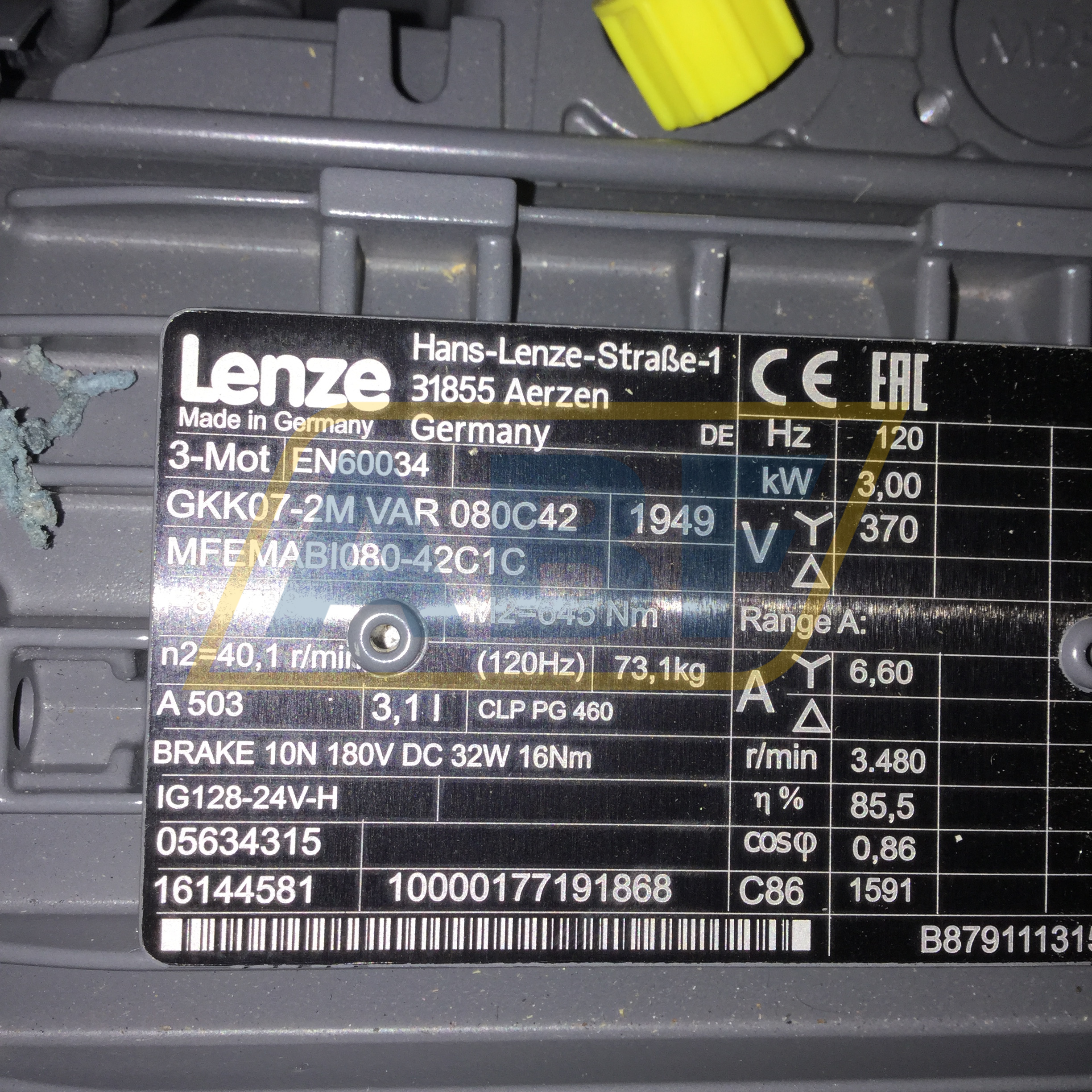GKK07-2MVAR080C42MFEMABI080-42C1C Lenze