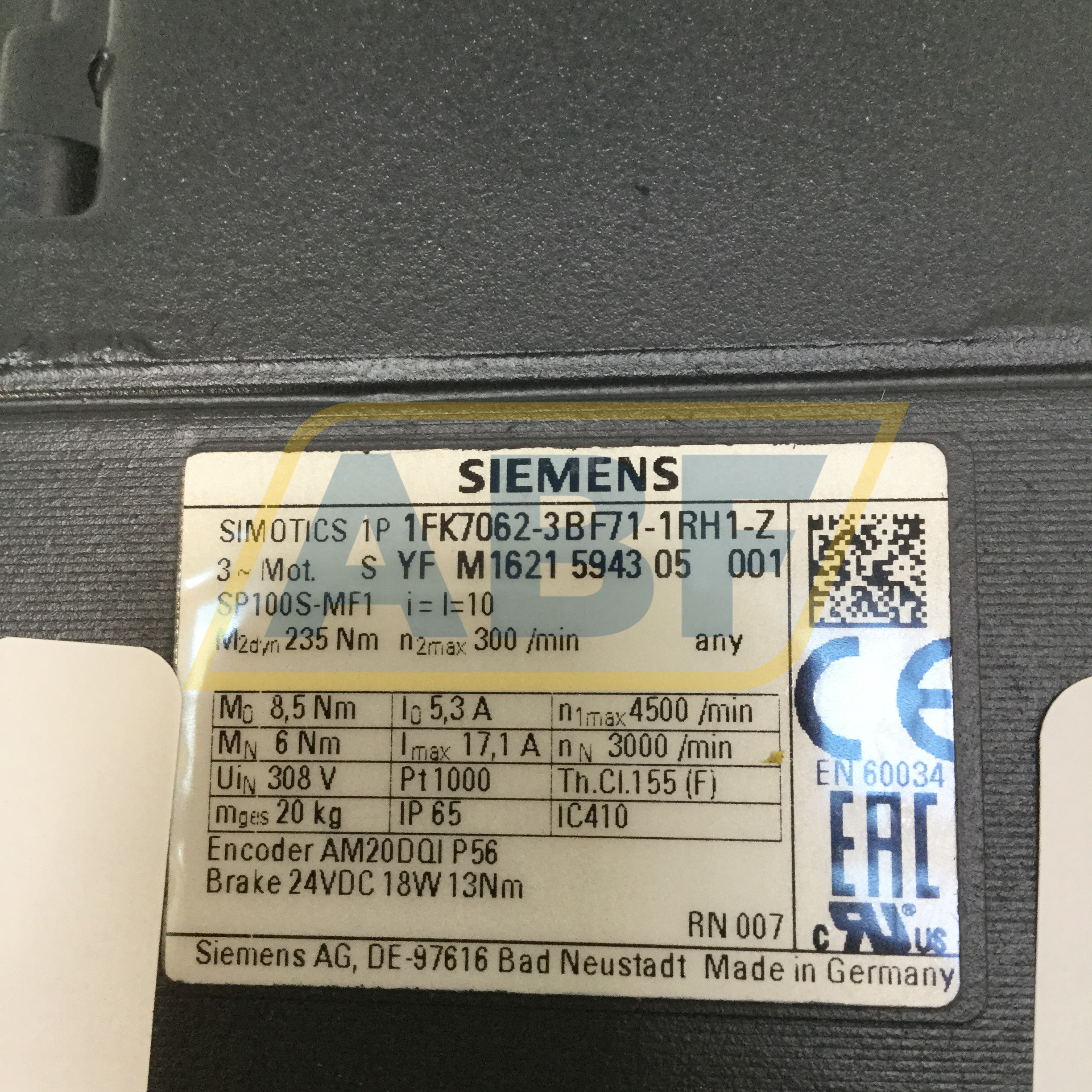 1FK7062-3BF71-1RH1-Z J29 Siemens