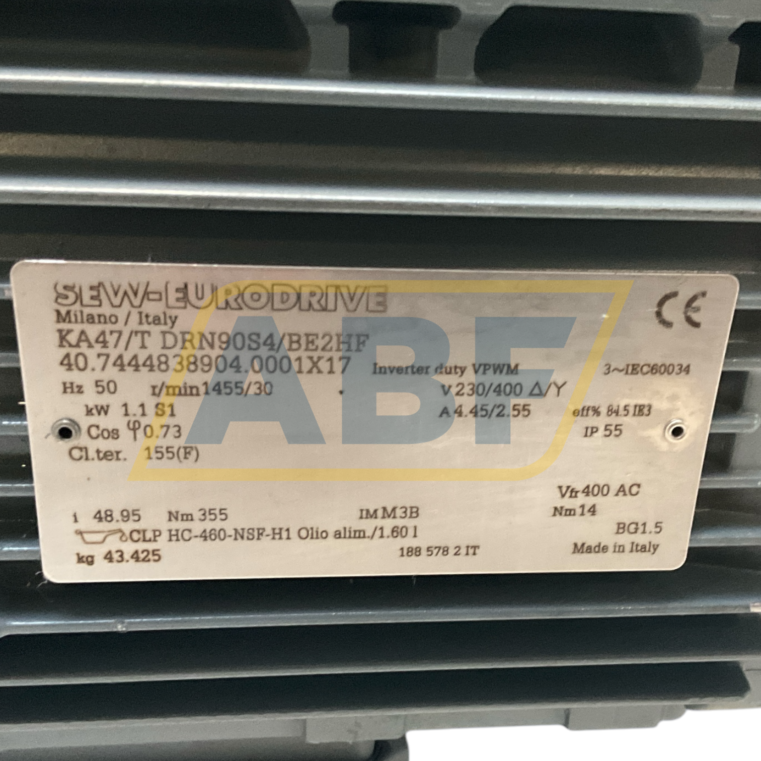 KA47/TDRN90S4/BE2HF SEW-EURODRIVE