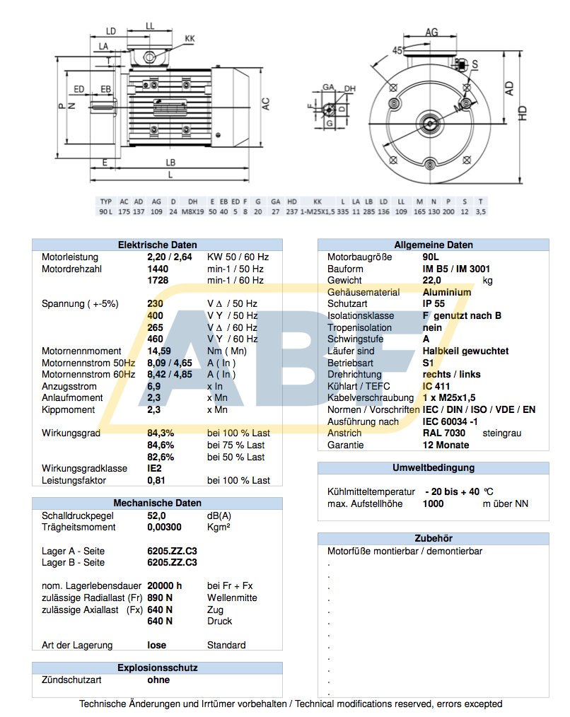 FCA90LC-4/HEB5 AC-Motoren GmbH