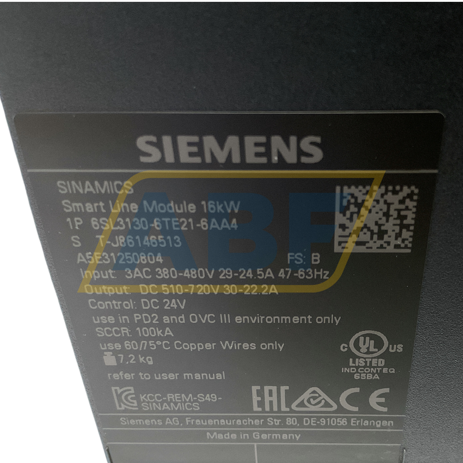 6SL3130-6TE21-6AA4 Siemens