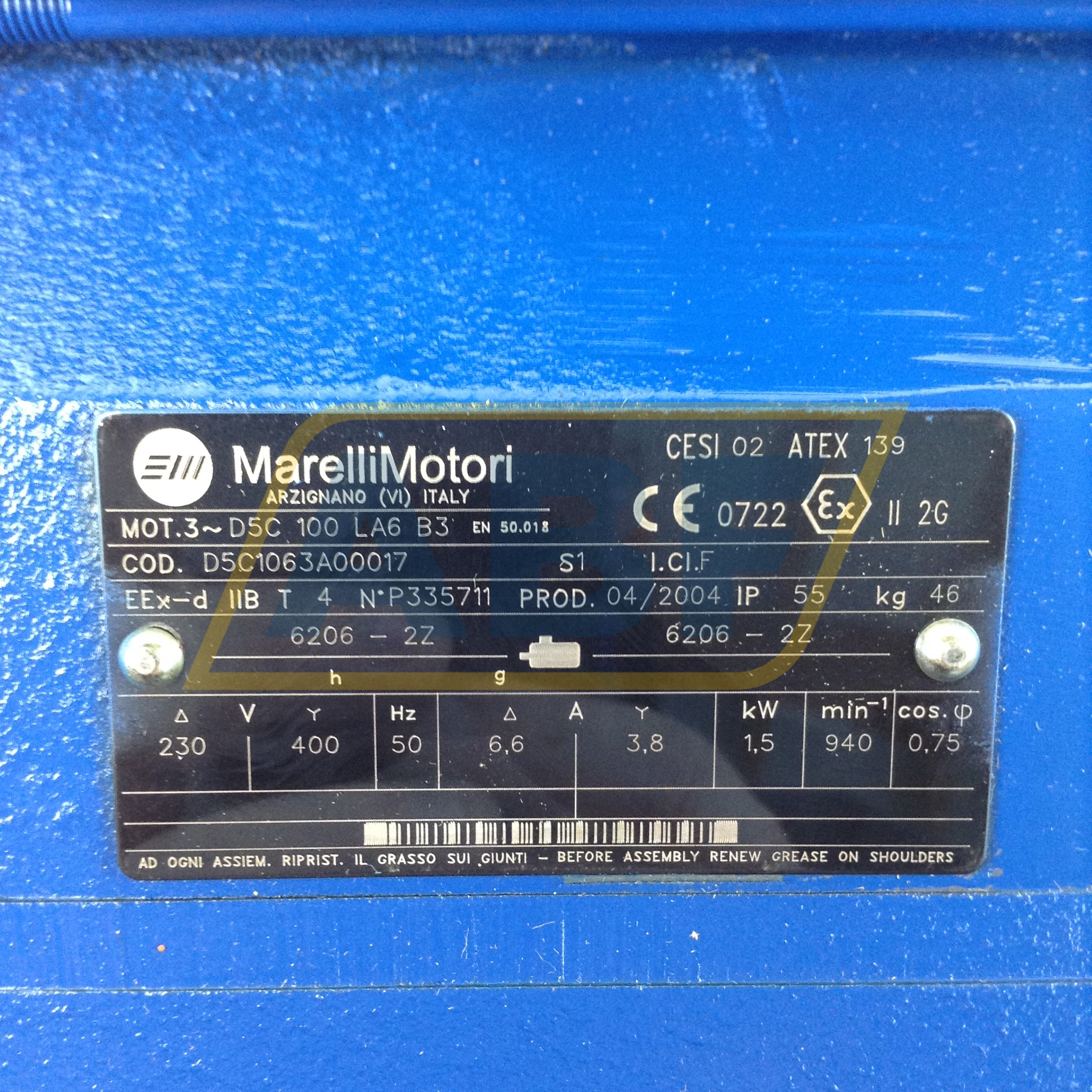 D5C100LA6-B3 Marelli Motori