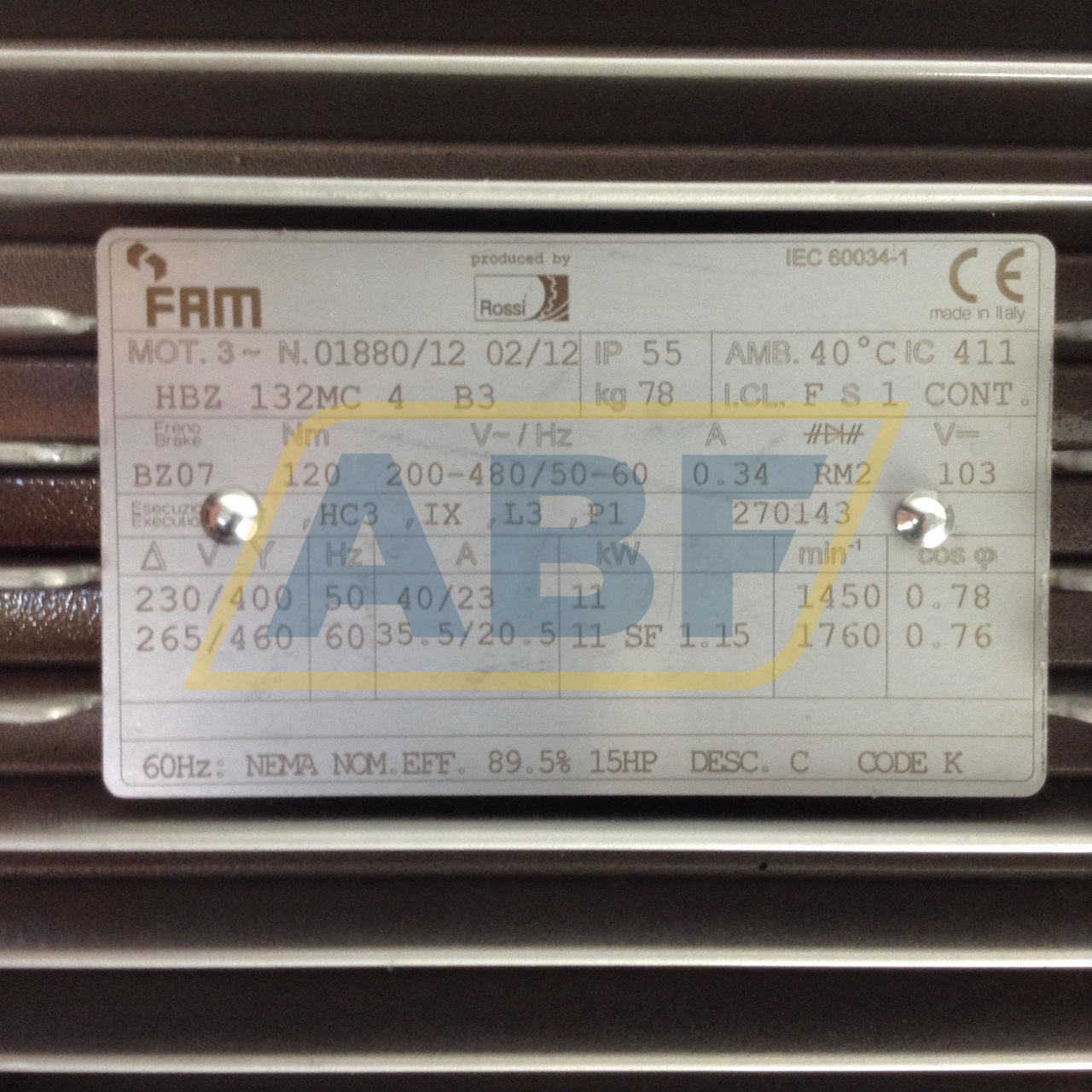 HBZ-132MC-4B3 FAM Motoren