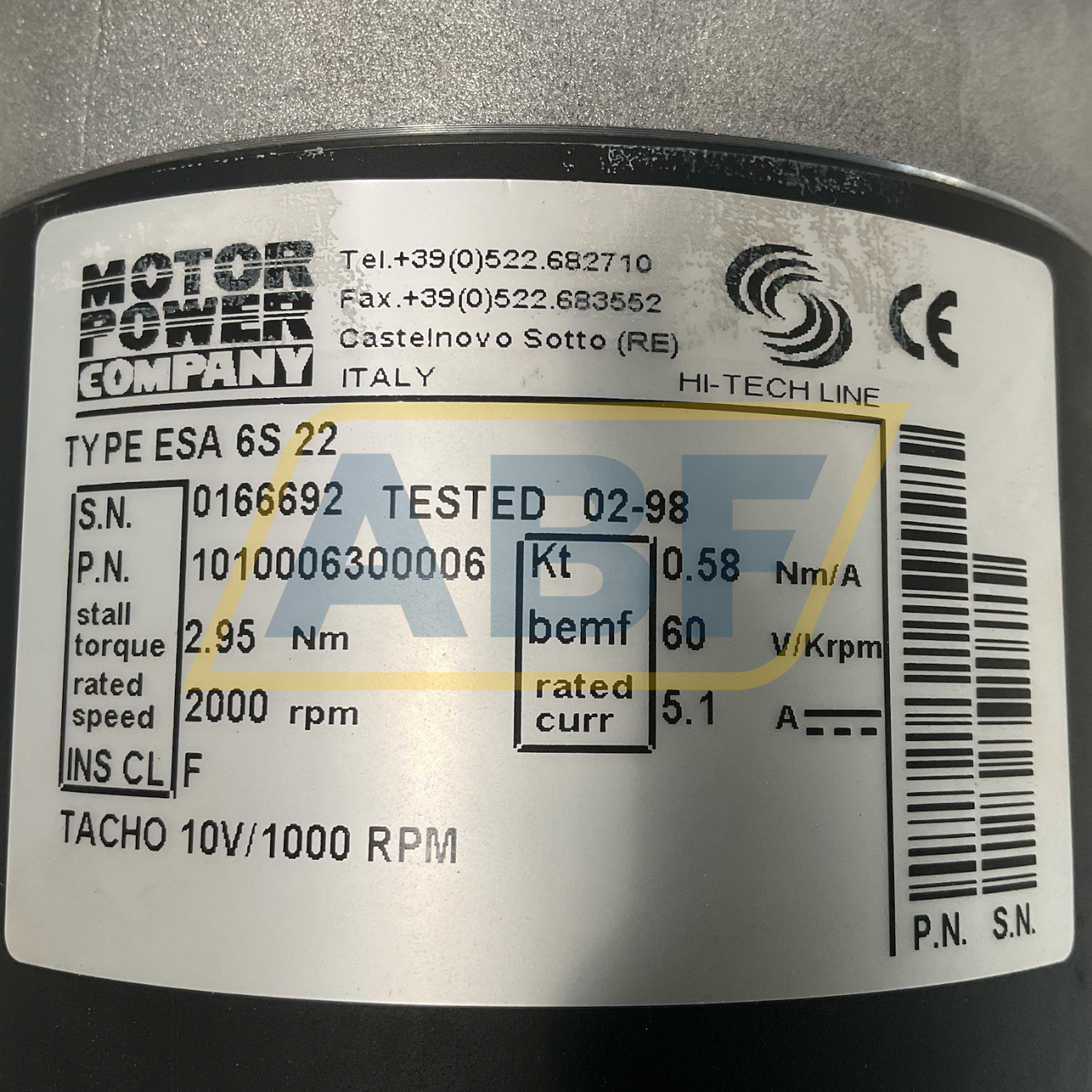 ESA 6S 22 Motor Power Company